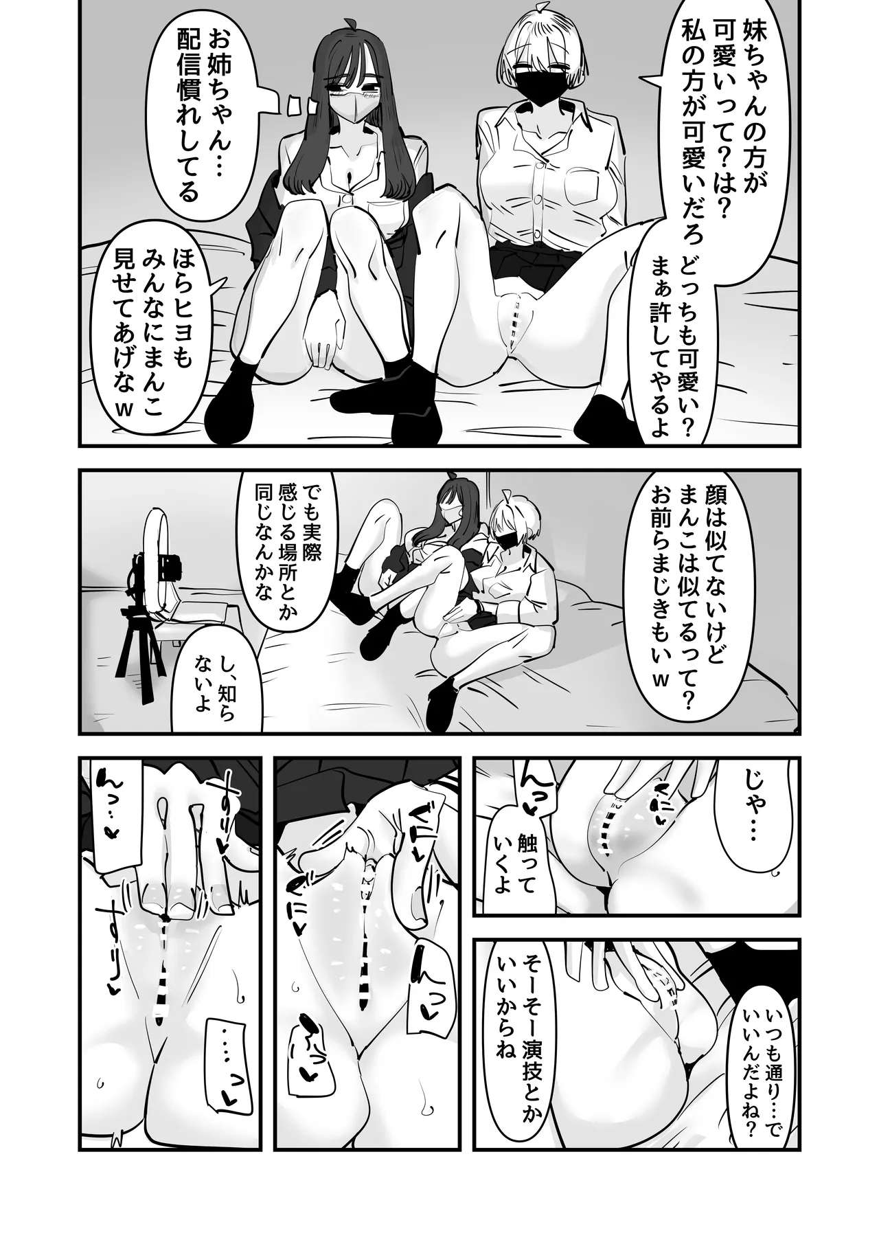 姉妹でオナニー配信する話 Page.22