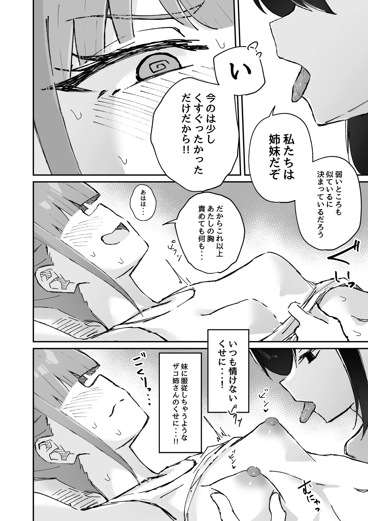 激弱乳首な堅物お姉ちゃんは小悪魔妹に逆らえない！ Page.64