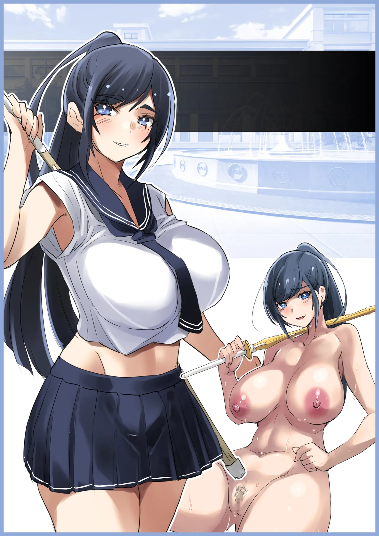 清楚で巨乳なお嬢様はおじさんチンポ大好き【おほ声ど痴女娘】 Page.52