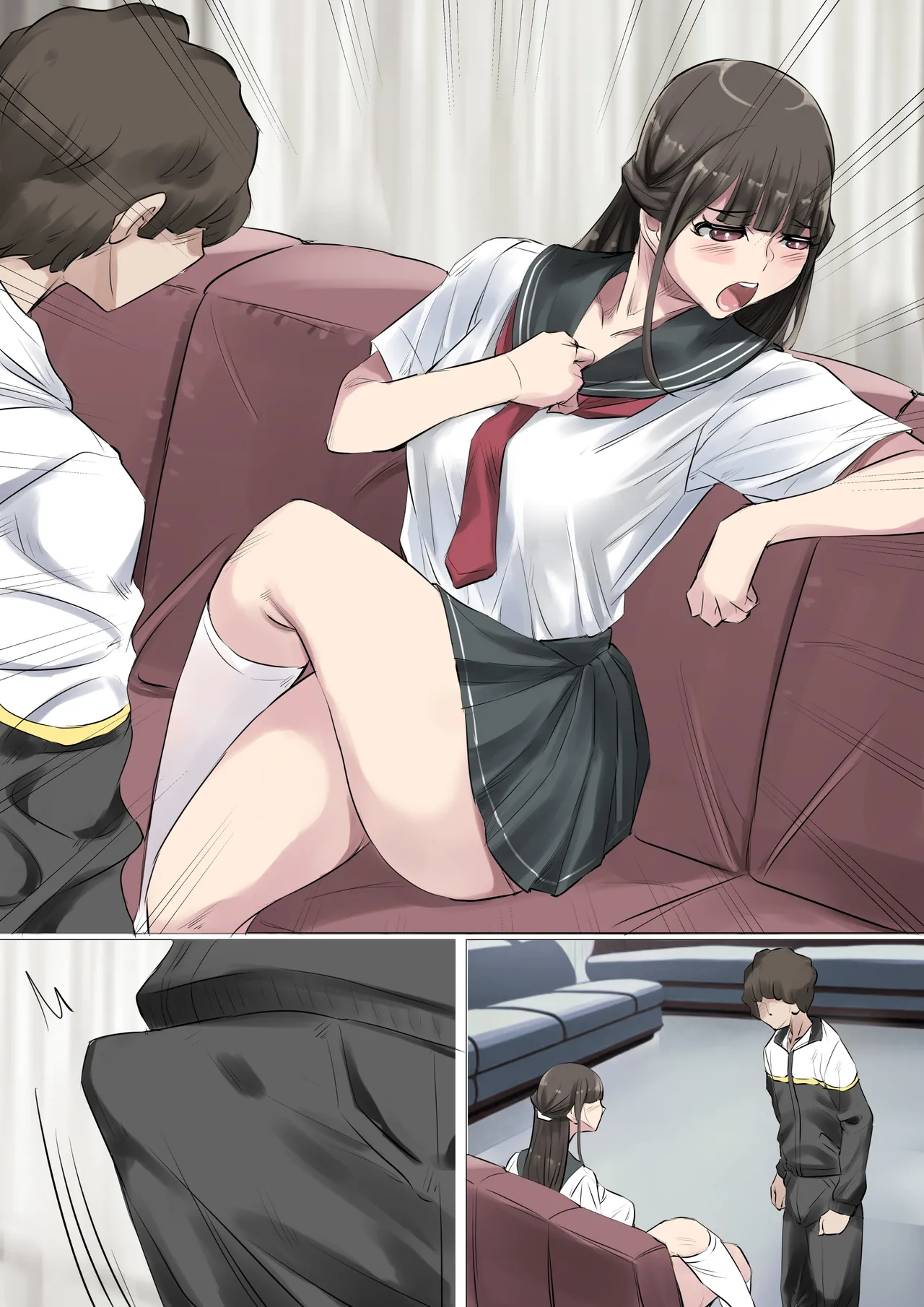 清楚で巨乳なお嬢様はおじさんチンポ大好き【おほ声ど痴女娘】 Page.72