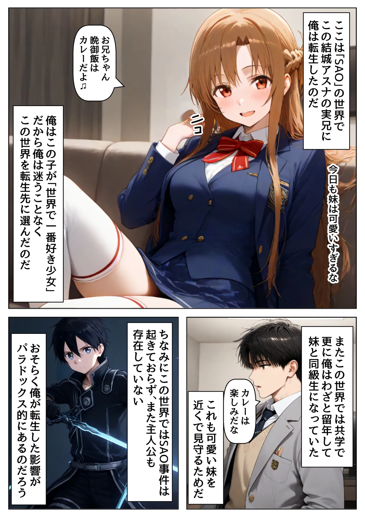 俺は大好きな結城アス●のお兄ちゃんになる《セリフ有りCG版》〜《お兄ちゃんに転生》〜 Page.3