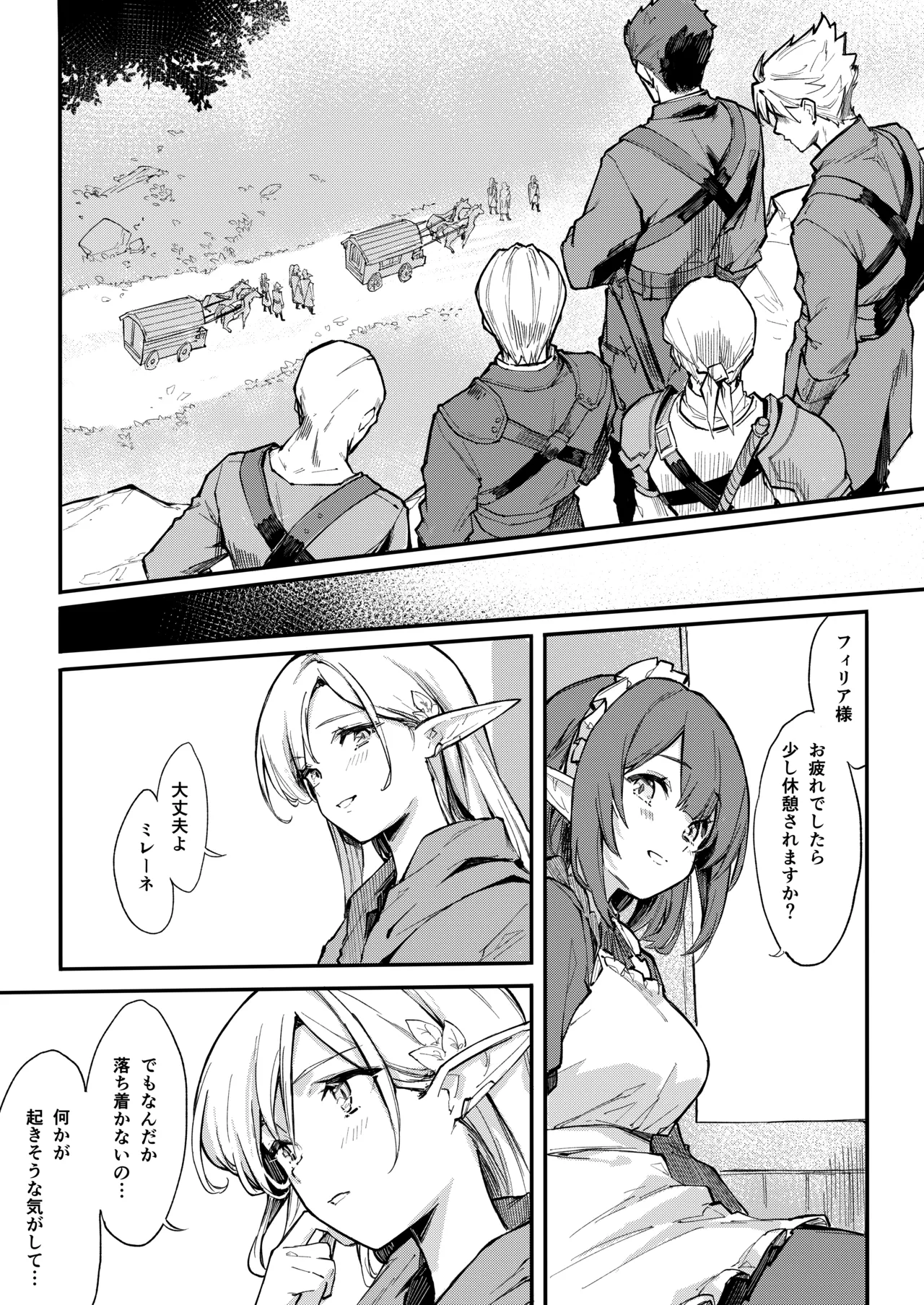 傭兵団がエルフの姫達を略奪してヤりたい放題ヤる話 Page.4