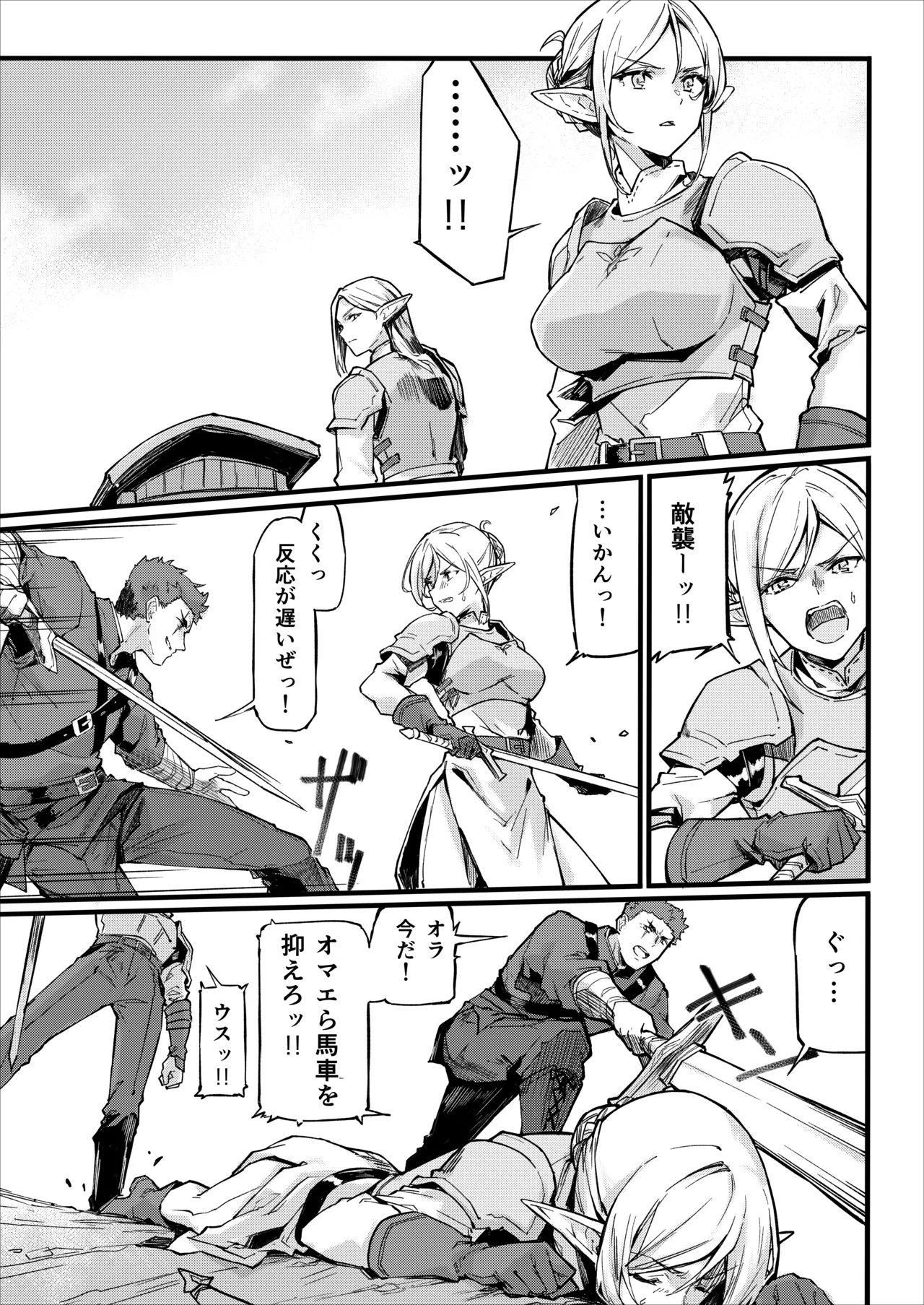 傭兵団がエルフの姫達を略奪してヤりたい放題ヤる話 Page.5