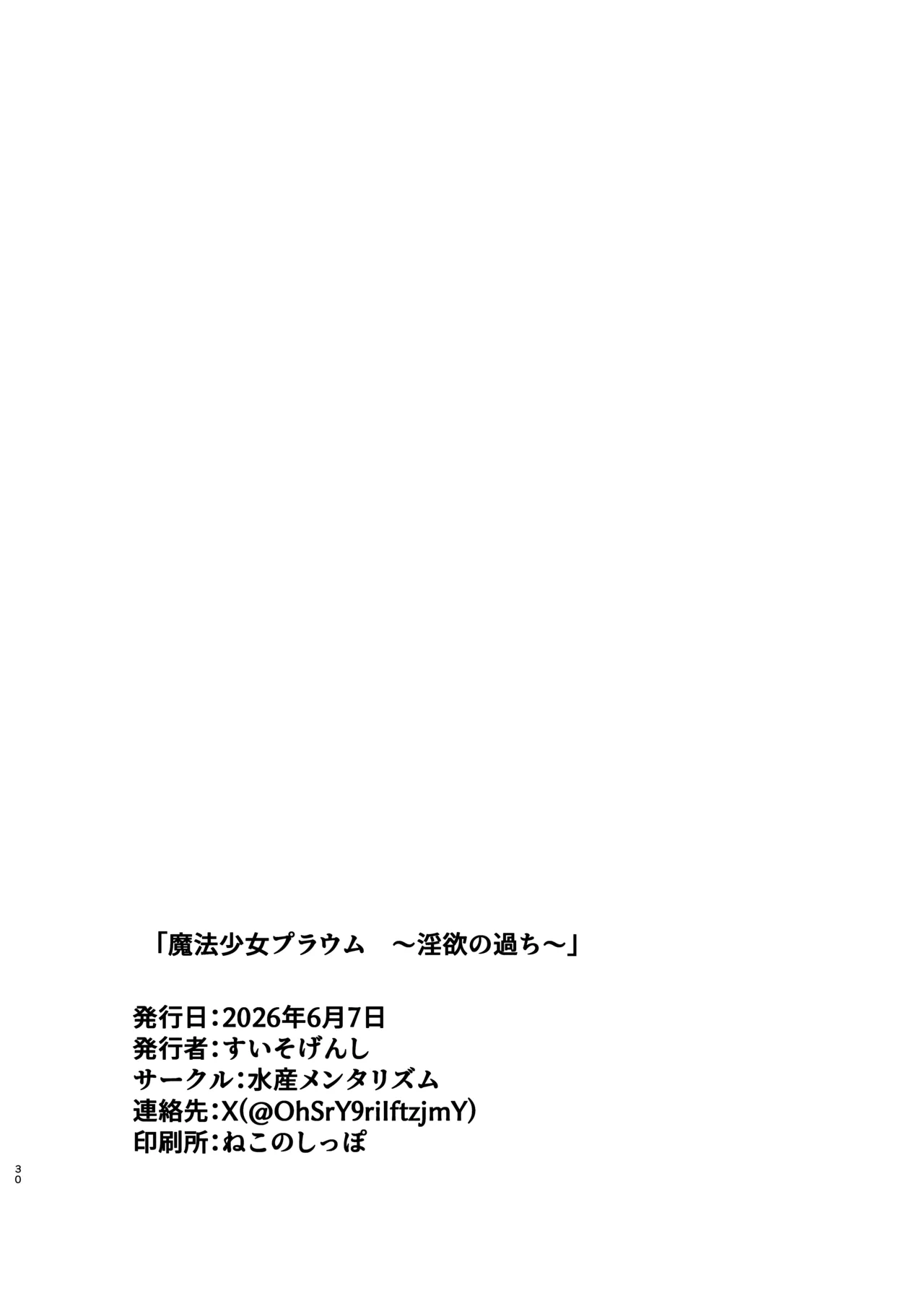魔法少女プラウム～淫欲の過ち～ Page.29