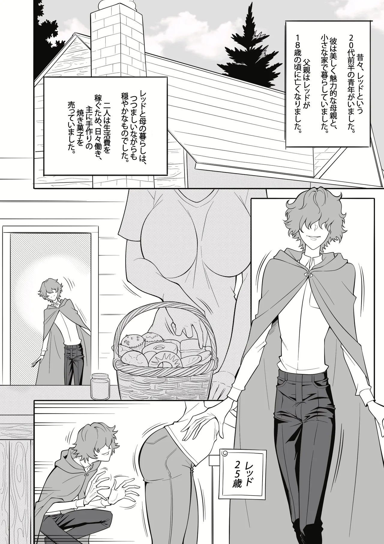 淫らな赤ずきん – 第1.1章 [日本語版、完結] [MonsterShake (Sayuri Milkshake, ER0POPO)] Page.2