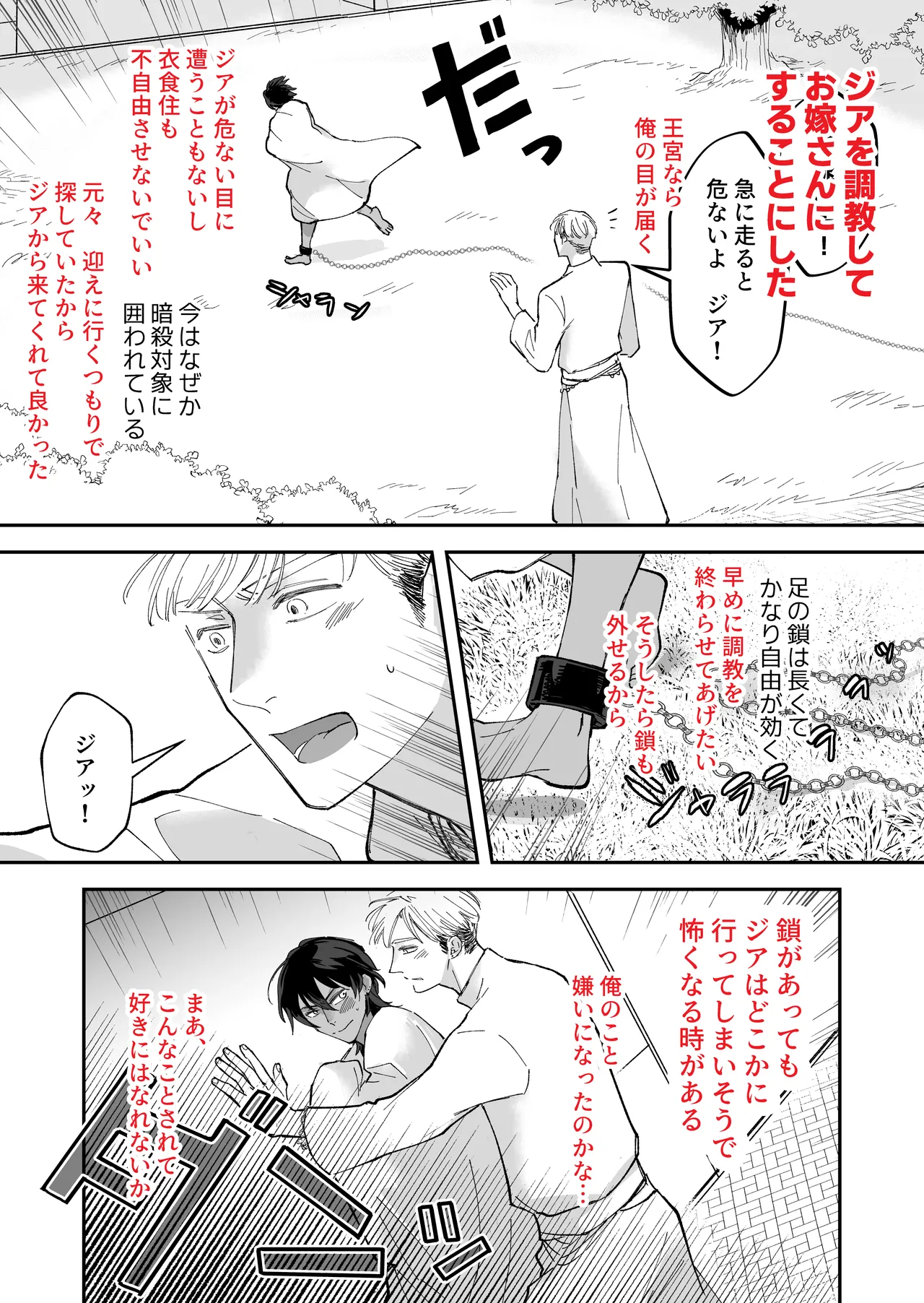 幼馴染の王族にメス堕ち調教される暗殺者 Page.37