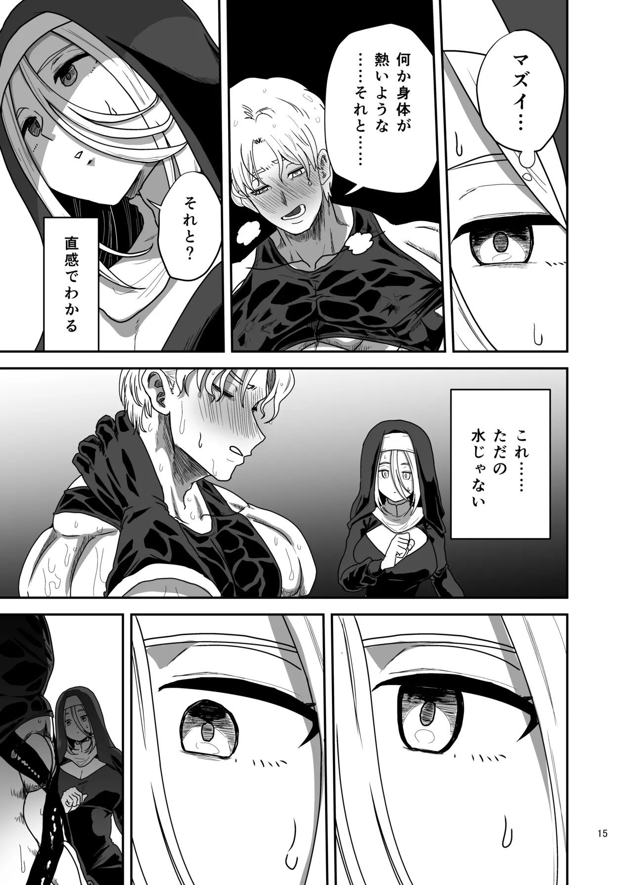 無表情シスター我慢限界でパーティーメンバーを襲う Page.15