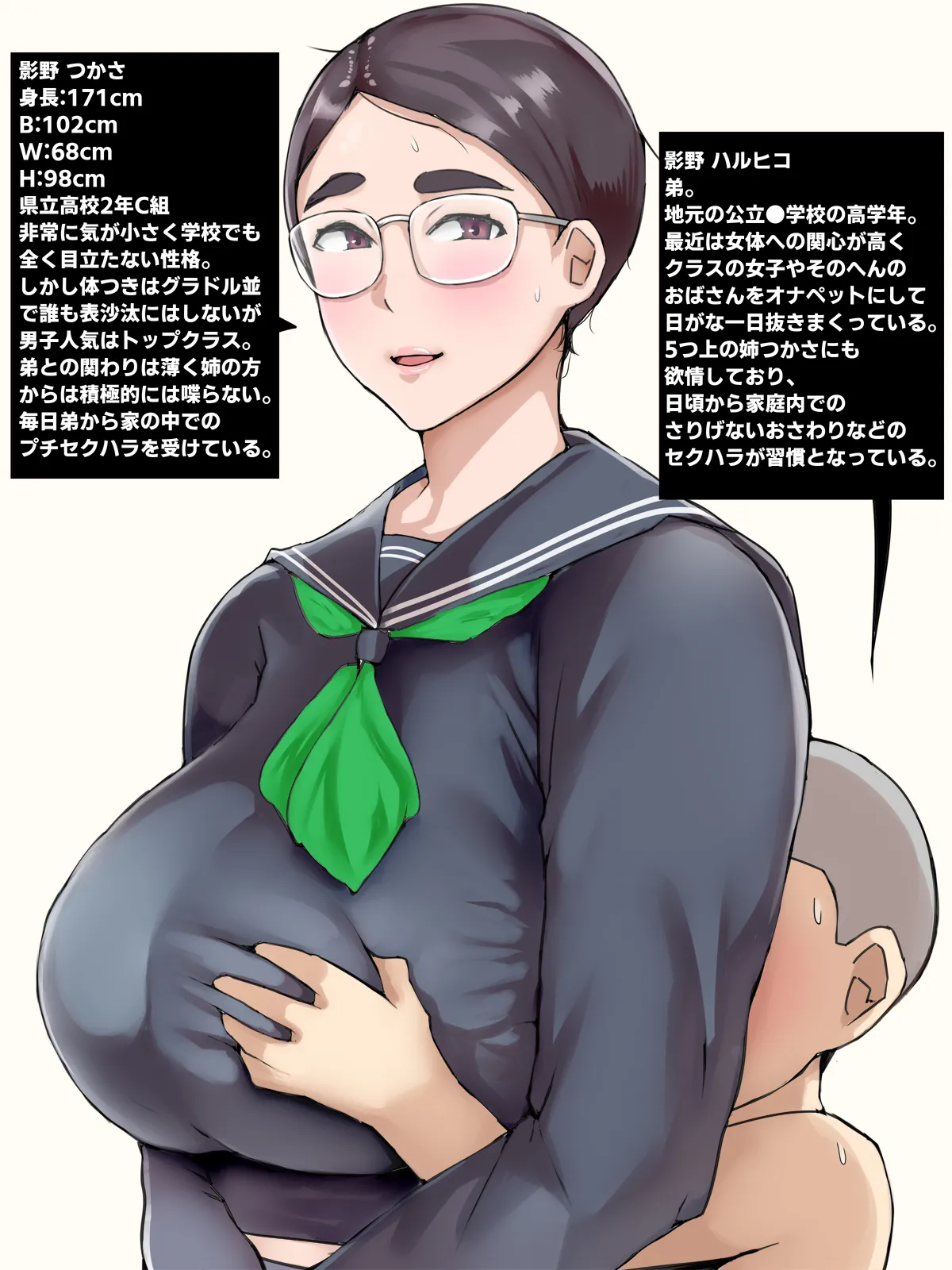 地味子のくせにむちむちな姉にムラムラしてセックスしちゃった話 Page.2