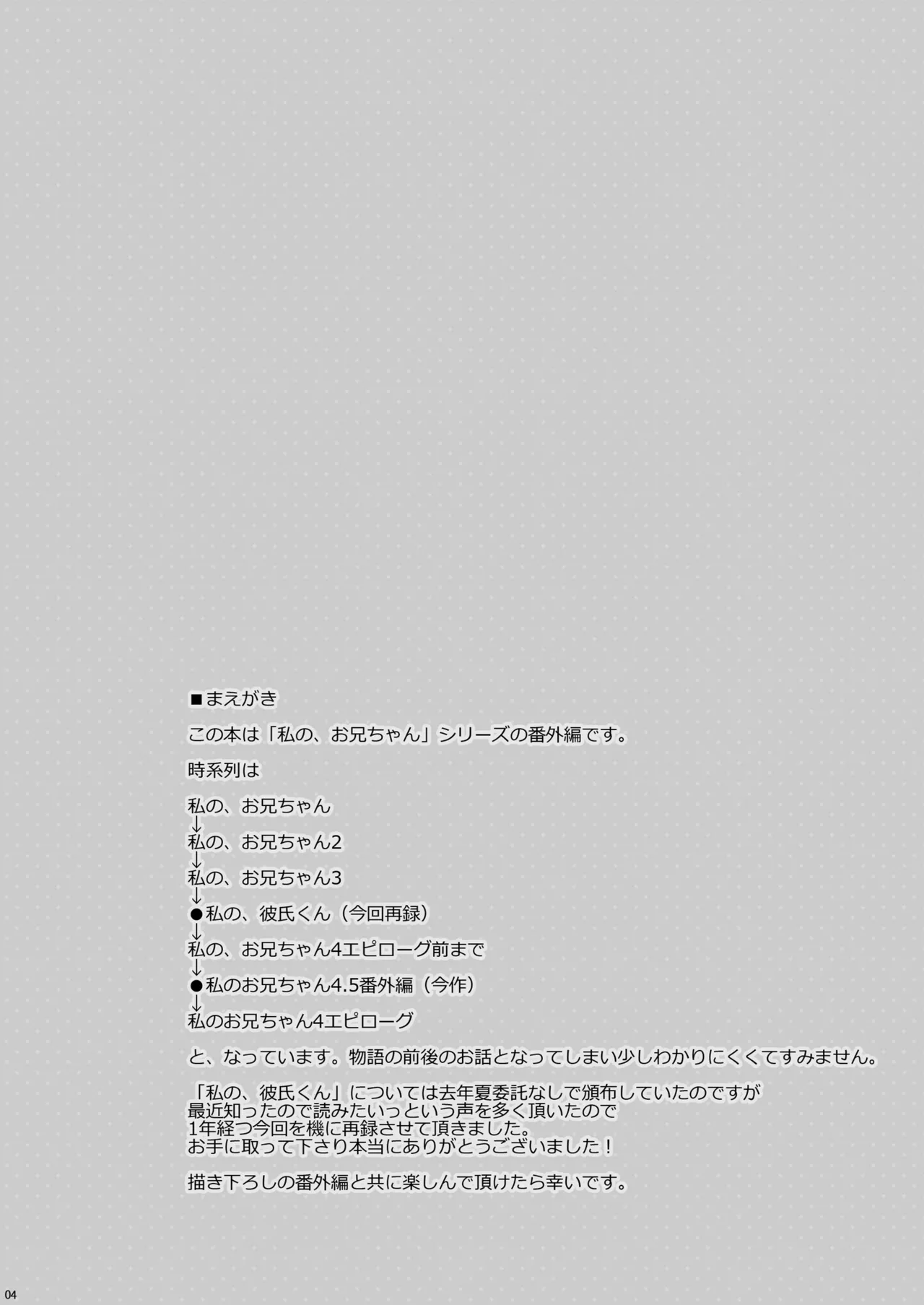 私の、お兄ちゃん4.5-番外編- Page.4