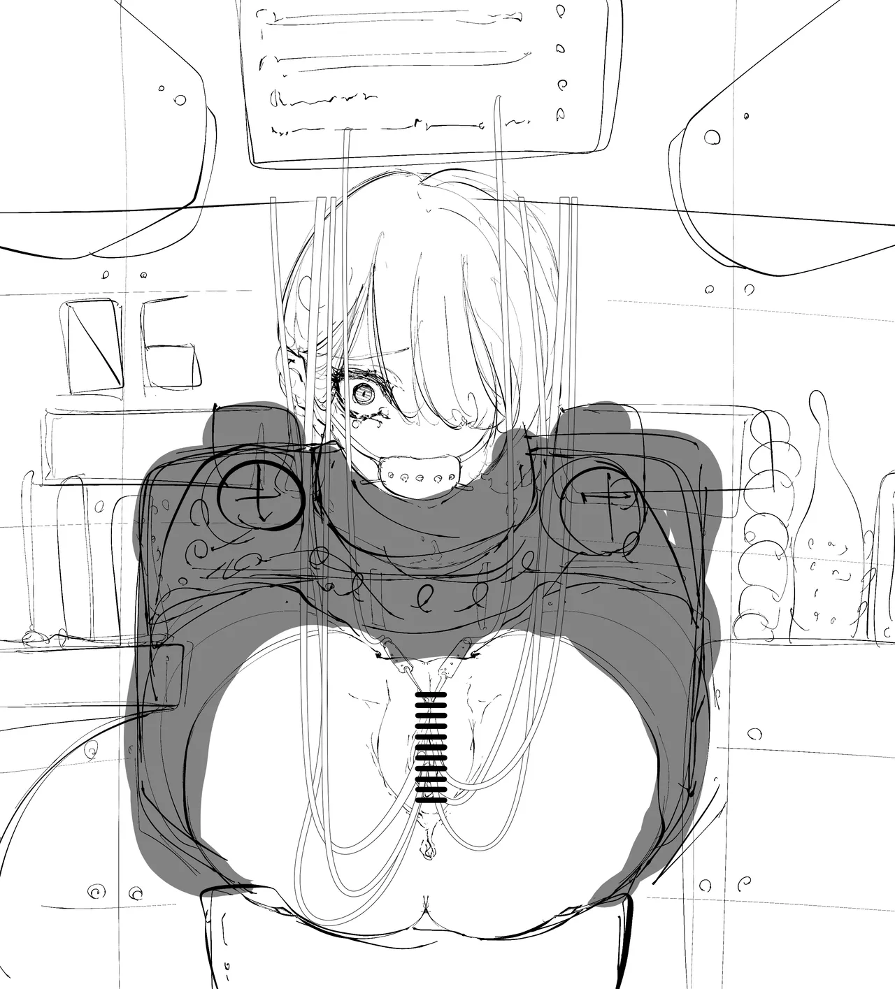拘束少女器具責め漫画 女体器具蹂躙～完全拘束少女／クリ肥大化実験／無限ディルド機械姦／性器徹底集中責めなど～ Page.122