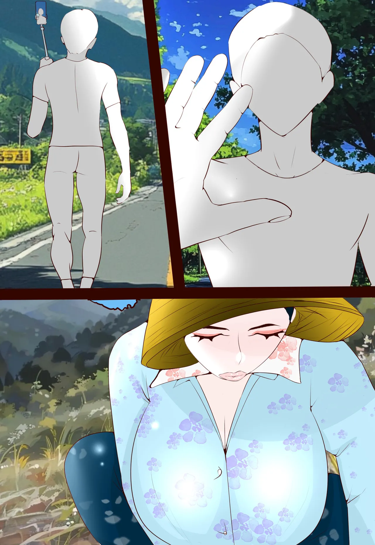 郷愁 僕主観母目線 田舎のおかんが不良にハメられて同人AVに出演した話 Page.112