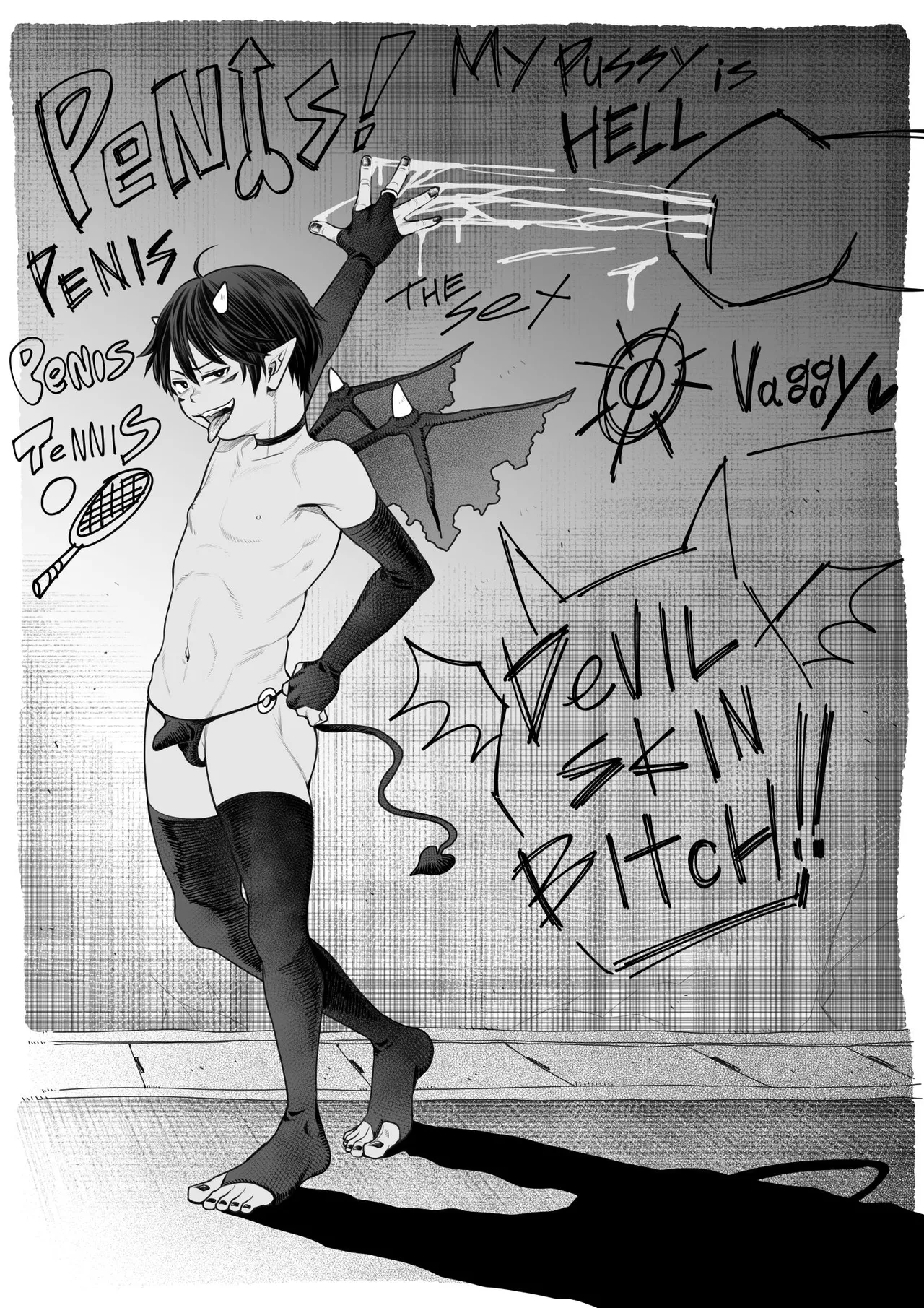 Devil Skin Bitch! -生イキ淫魔少年の搾精計画- [英訳] Page.2