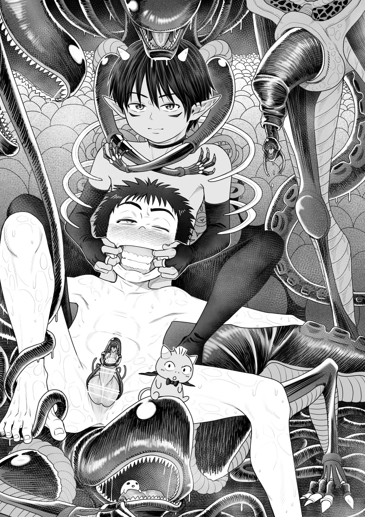 Devil Skin Bitch! -生イキ淫魔少年の搾精計画- [英訳] Page.34