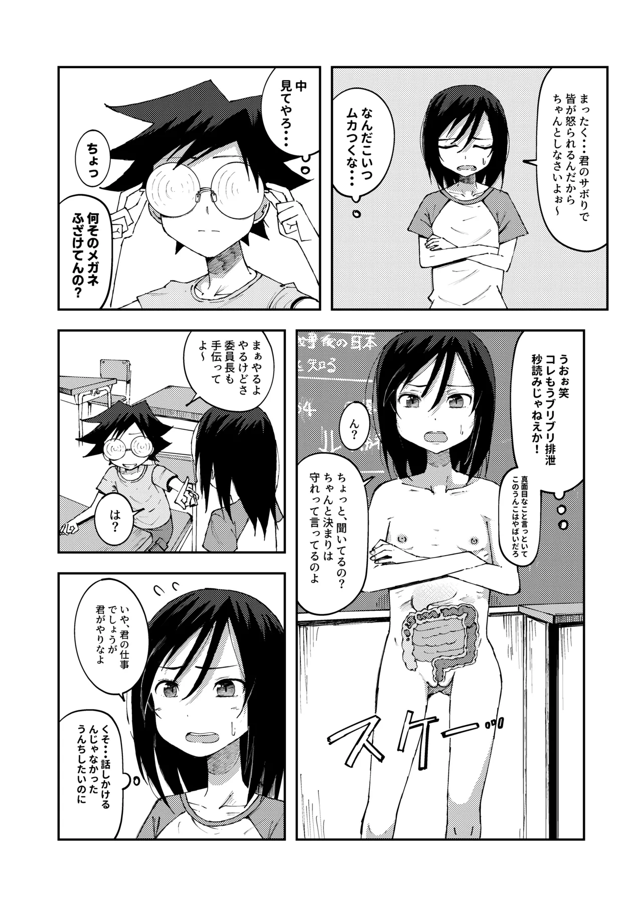 腸の中のうんこを覗かれちゃう女の子たち2 Page.2