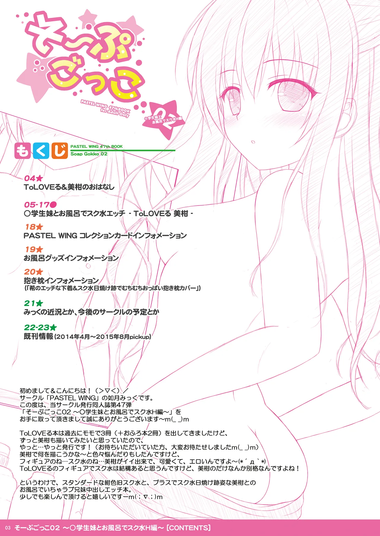 そーぷごっこ02 ～小学生妹とお風呂でスク水H編～ Page.3