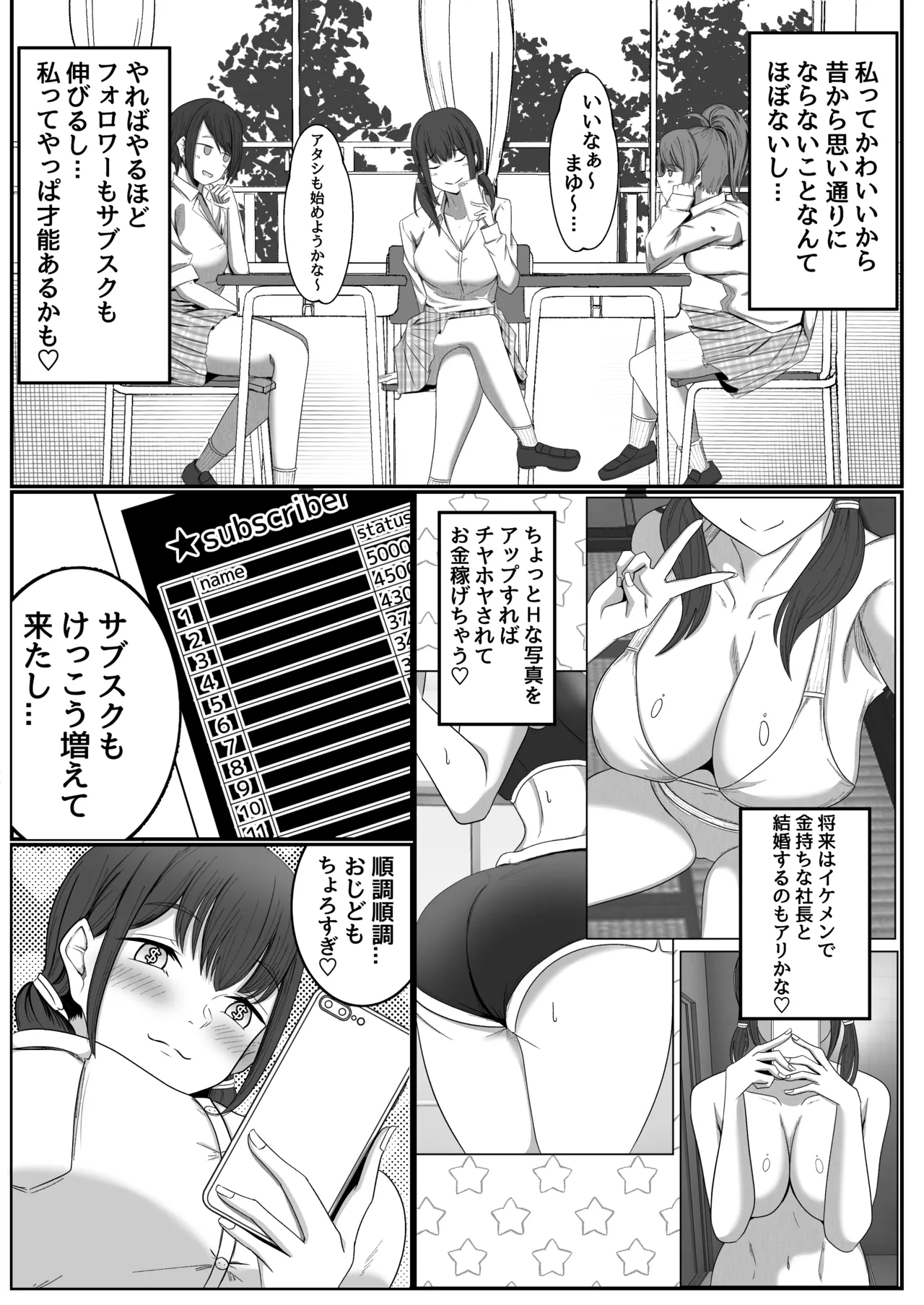 巨乳インフルエンサーは中年のおっさんに敗北する Page.3