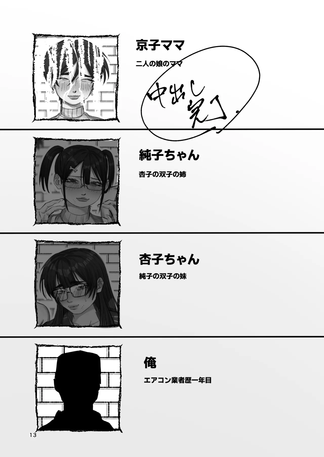 点検先はカラダむちむちムダ毛ボーボー、マン臭漂う爆乳家族！? 京子ママ編 Page.17