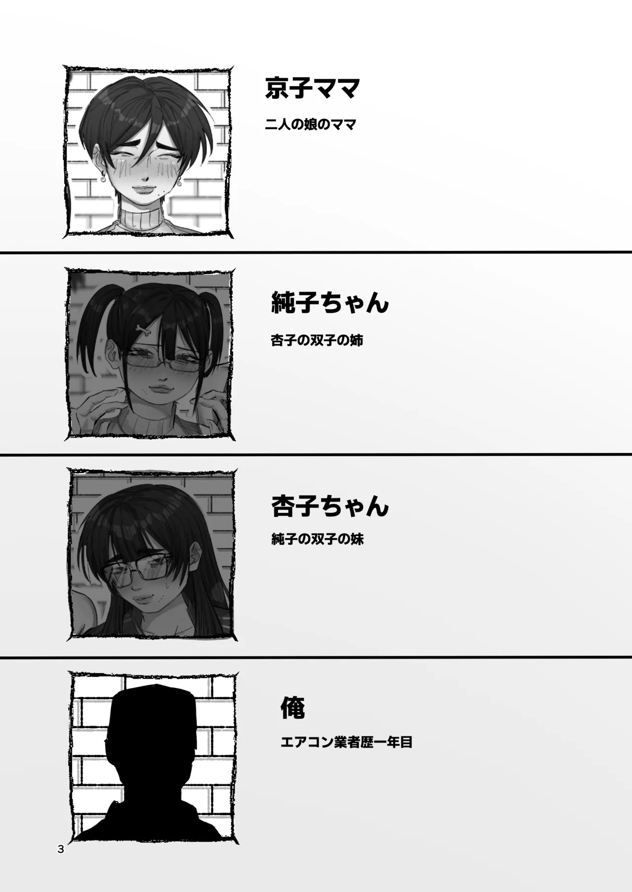 点検先はカラダむちむちムダ毛ボーボー、マン臭漂う爆乳家族！? 京子ママ編 Page.2