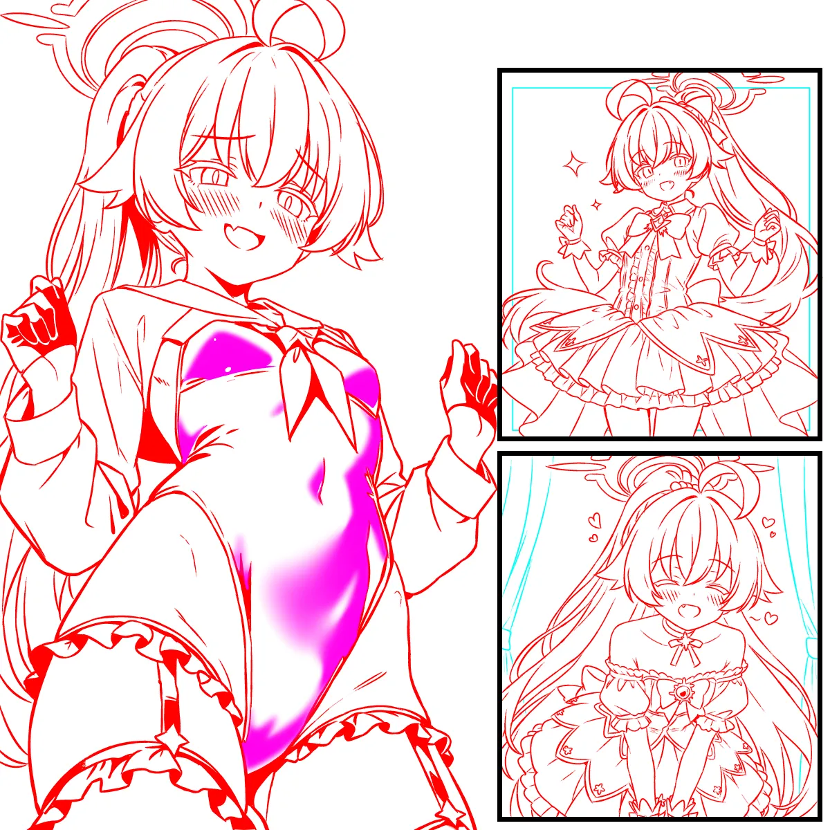 魔法少女ヘヴィキャリバーのコスプレをするホシノ Page.4