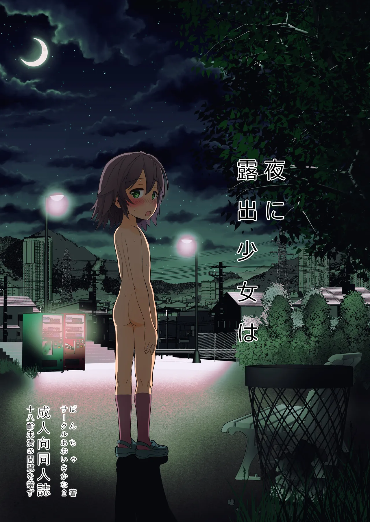 夜に露出少女は