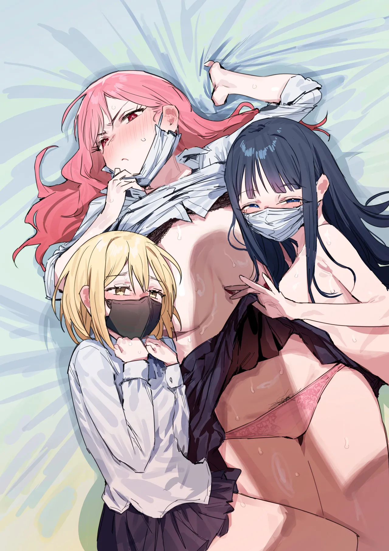 3ギャル〜超巨根オタク君の中出しSEXでメロメロにされちゃうギャル3人組の話〜 Page.2