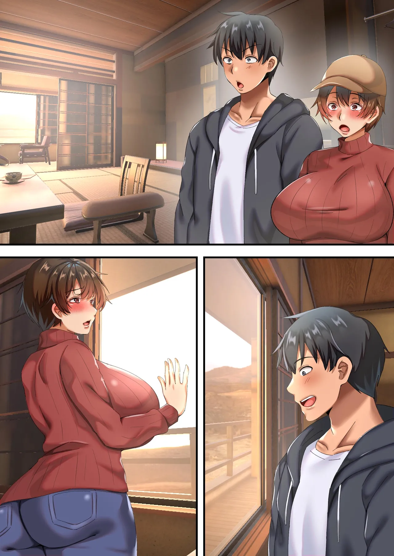 爆乳ネッ友を男だと勘違いした俺 混浴で発情しハメ倒した一泊二日 Page.66