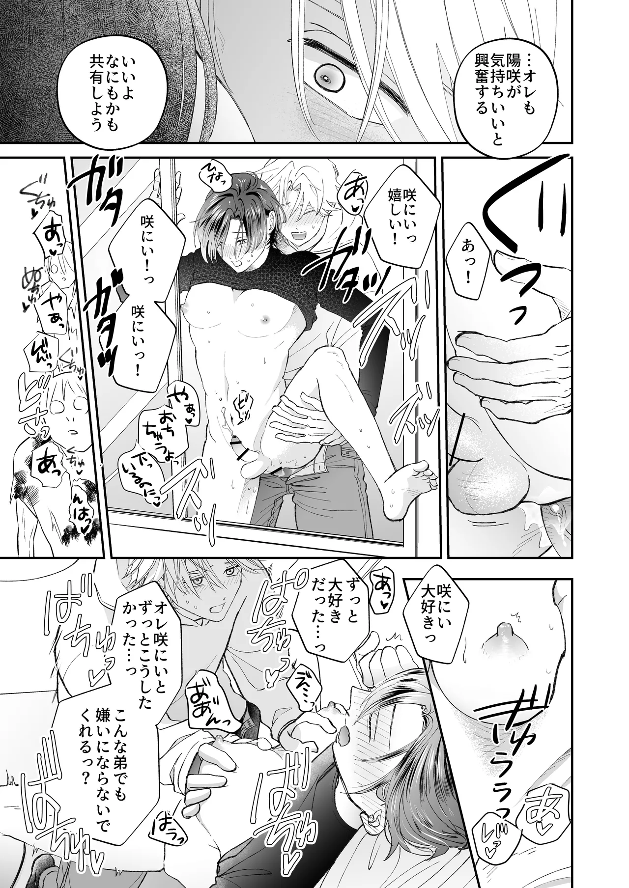 ゾンビ世界になったおかげで双子の兄とセックスできました Page.27