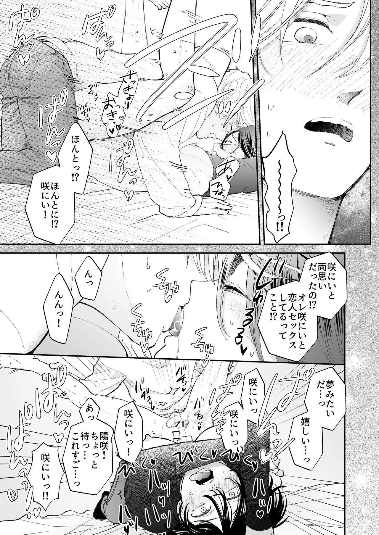 ゾンビ世界になったおかげで双子の兄とセックスできました Page.29