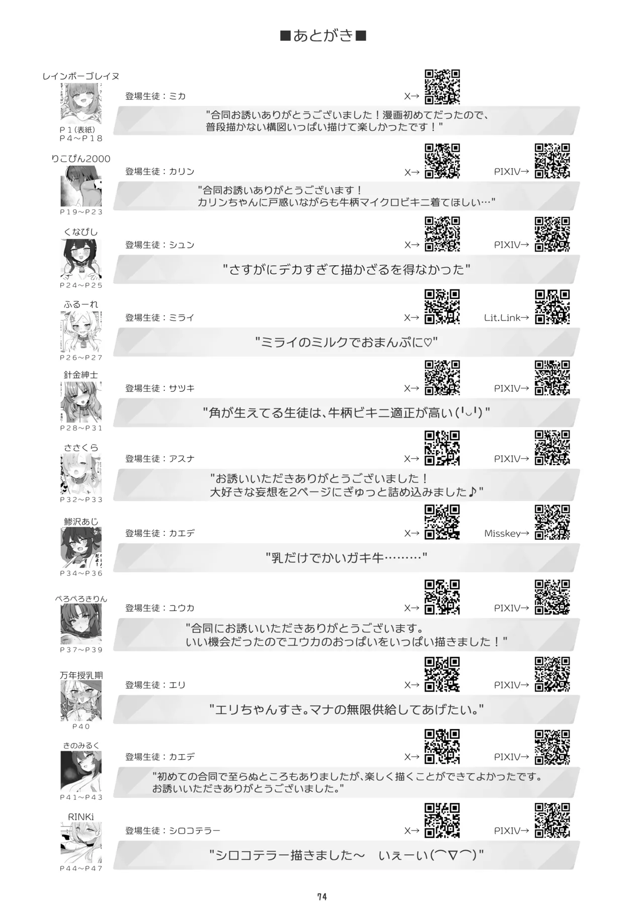 ブルアカ乳業合同 ～たわわ～ Page.74