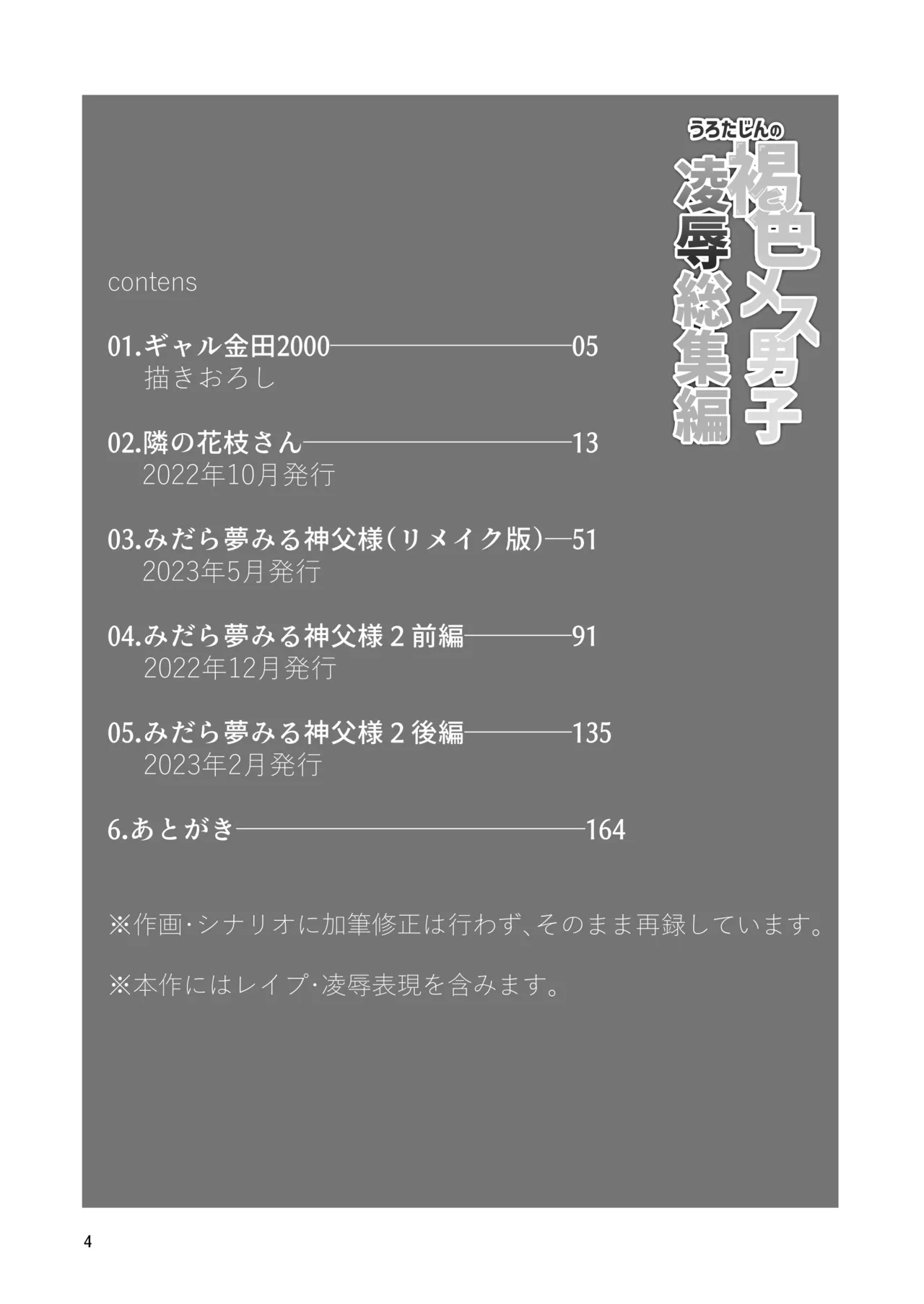 うろたじんの褐色メス男子凌○総集編 Page.3