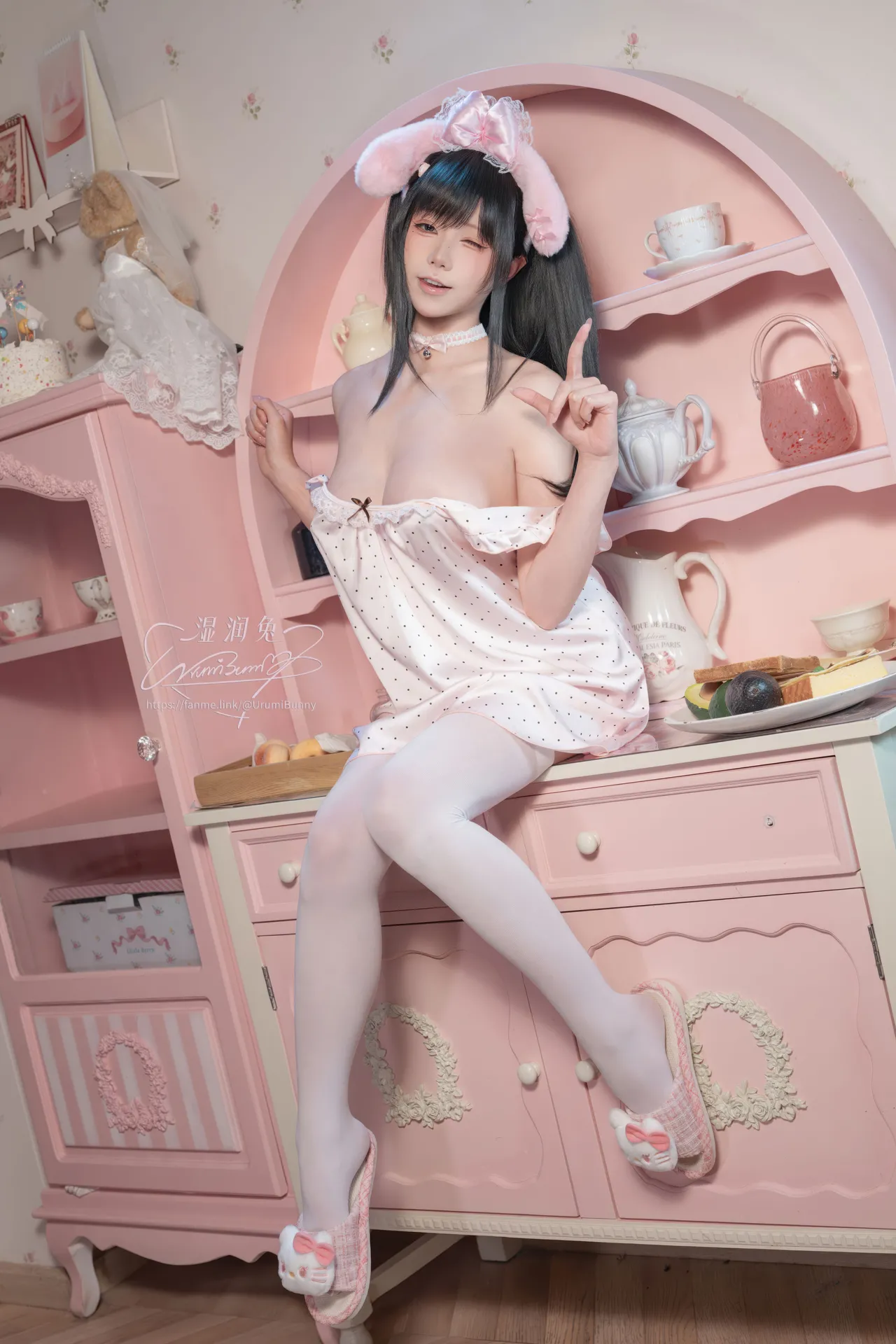 Coser@黏黏团子兔 - 2026年04月作品 晚安少女 Page.17