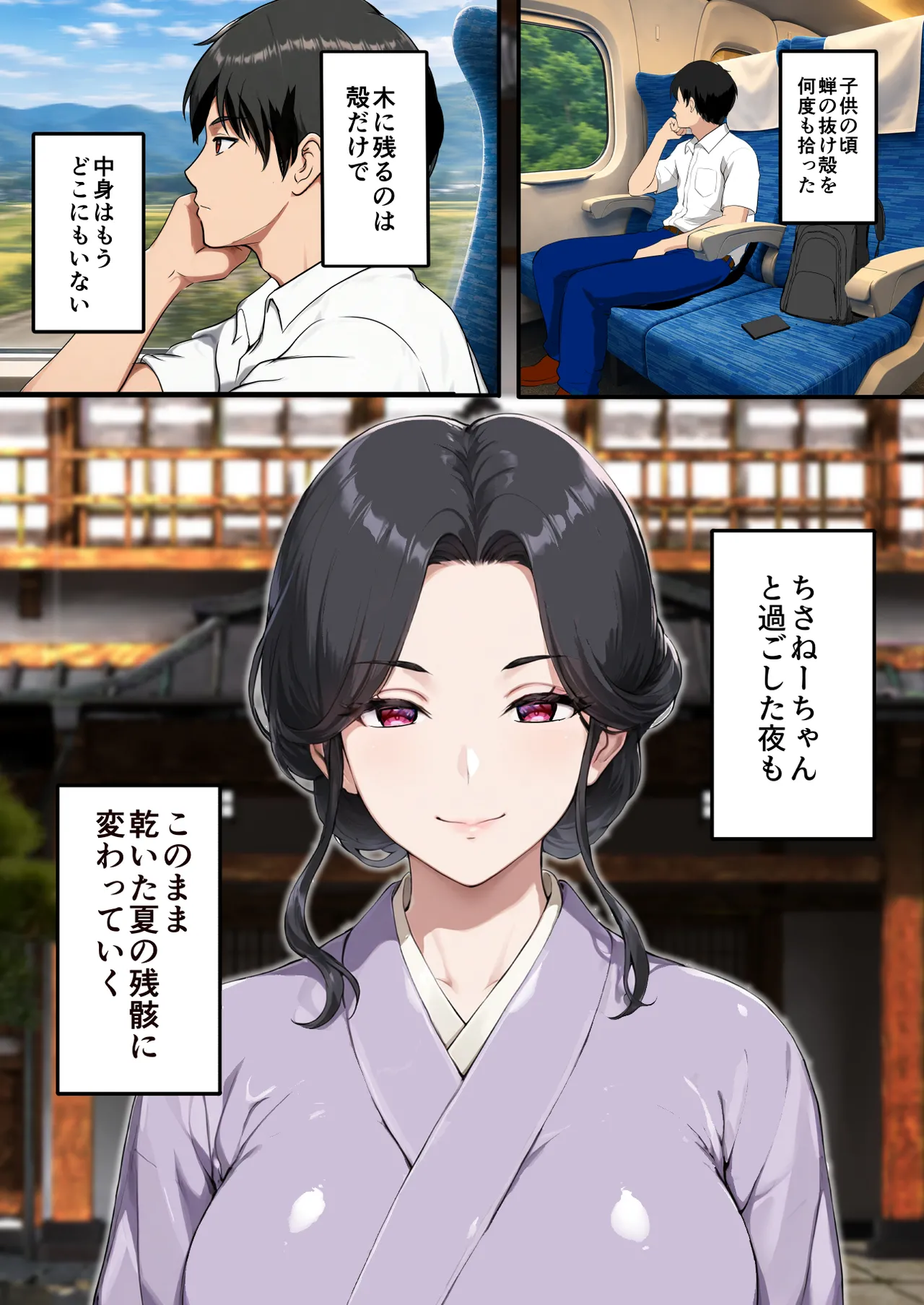 空蝉の唄〜幼馴染の人妻女将と、年に一度の逢瀬〜 Page.141