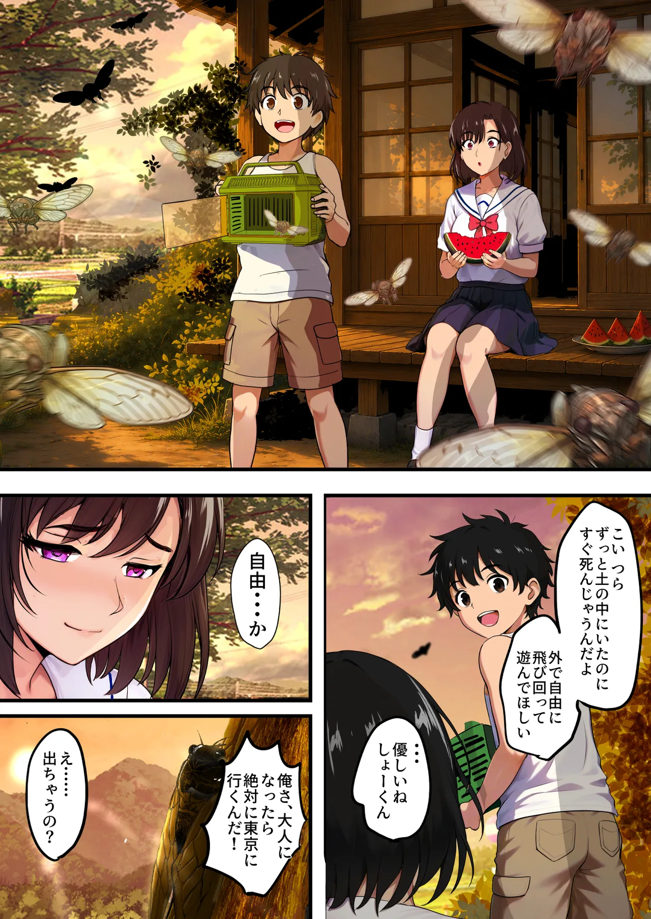 空蝉の唄〜幼馴染の人妻女将と、年に一度の逢瀬〜 Page.8