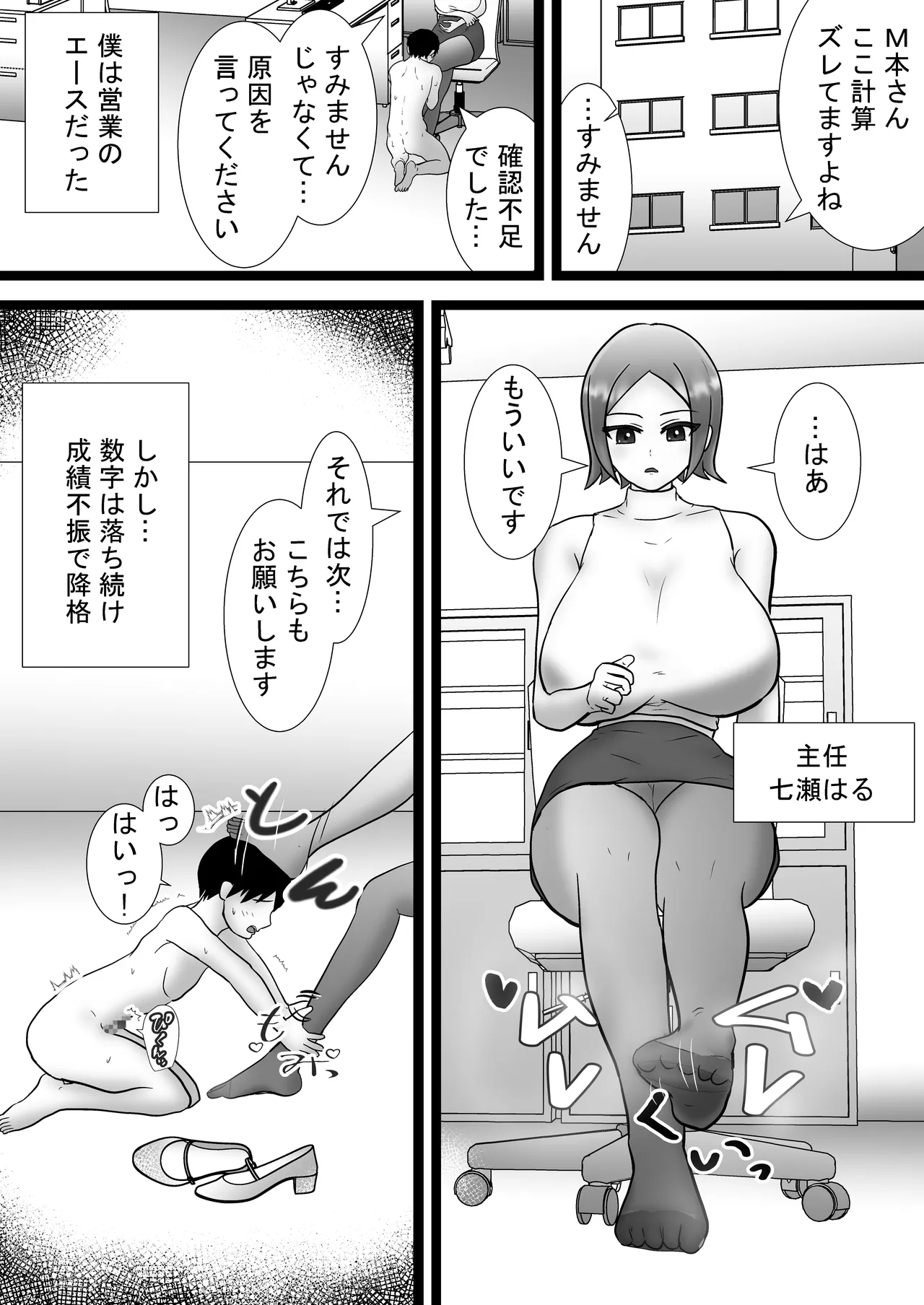 屋女上司と足元の僕～元営業エースでしたが…パンストOLに従うことになりました～ Page.2