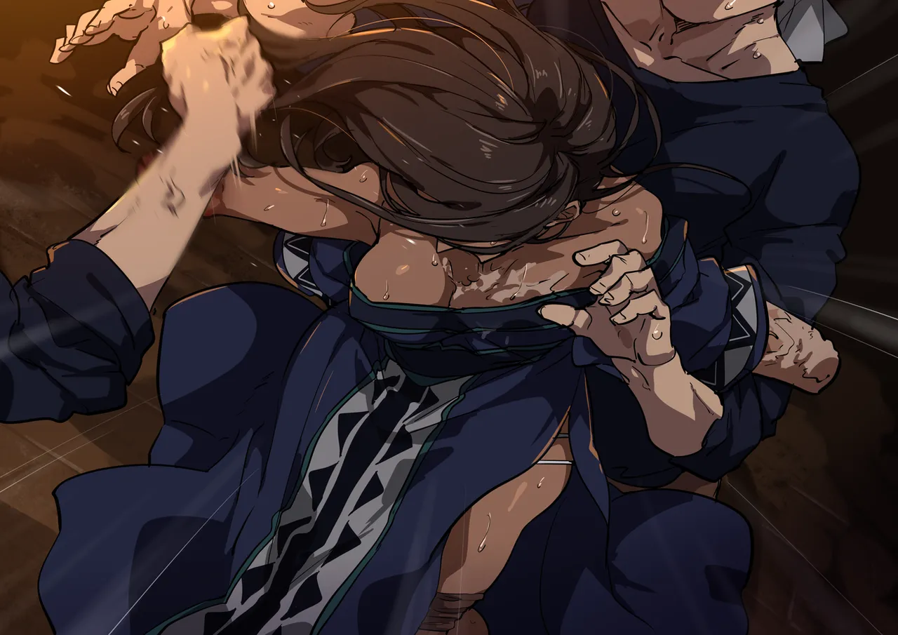 絶対に口を割らない女VS人肉解体おじさん Page.246