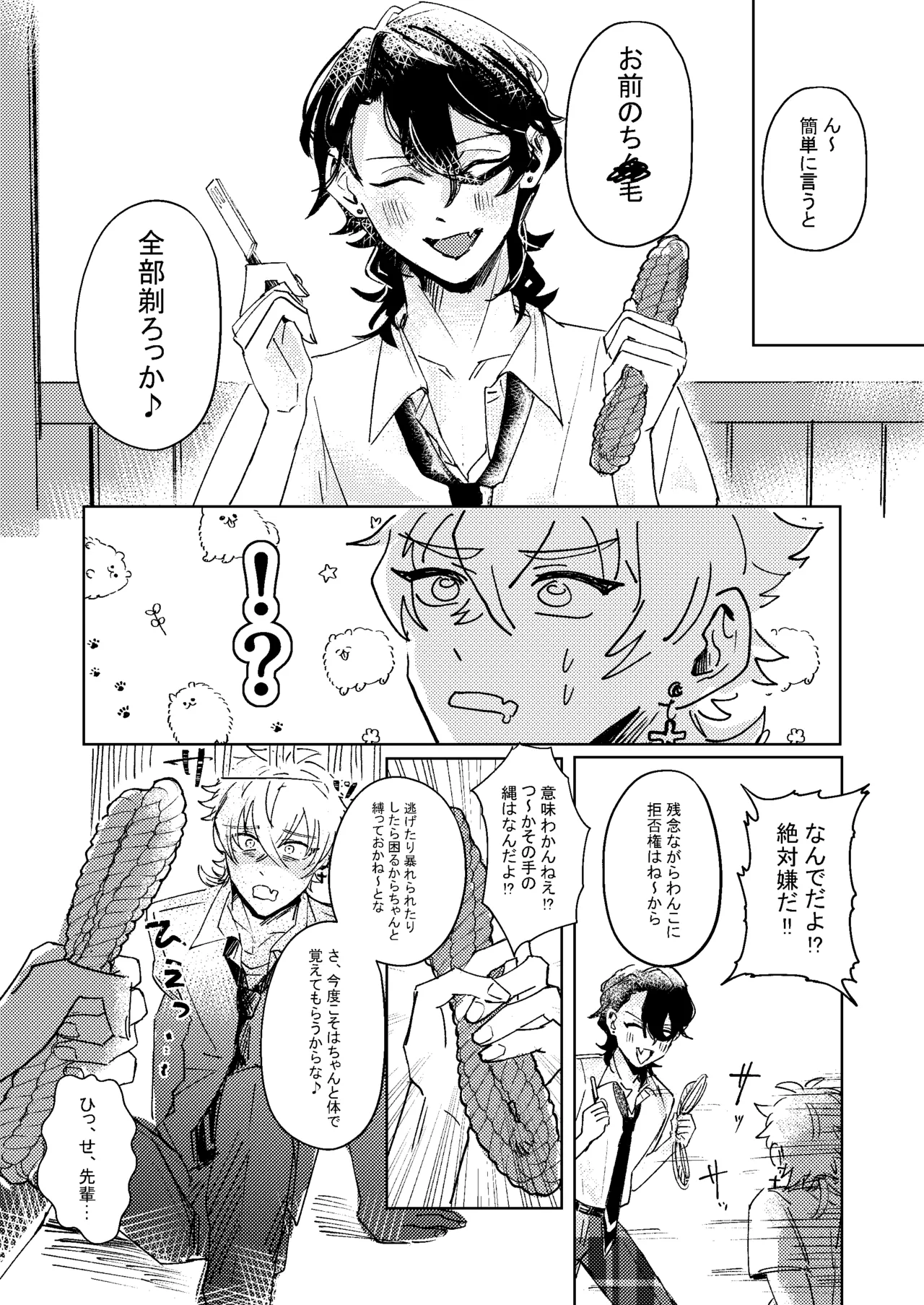 生意気子犬にお仕置き剃毛プレイ Page.4