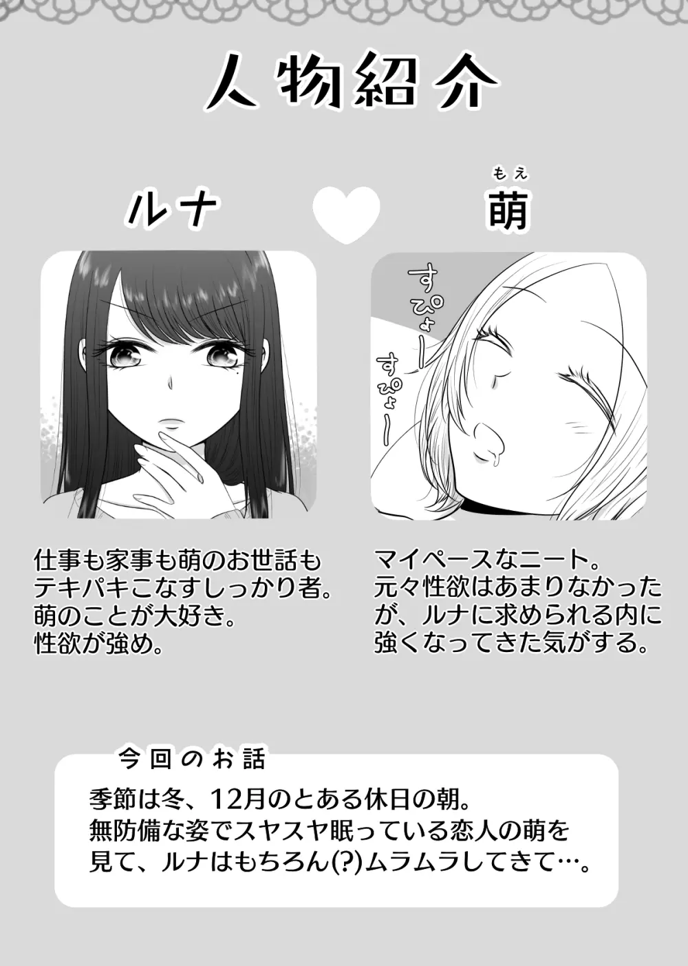 彼女と、休日の朝からシます Page.2