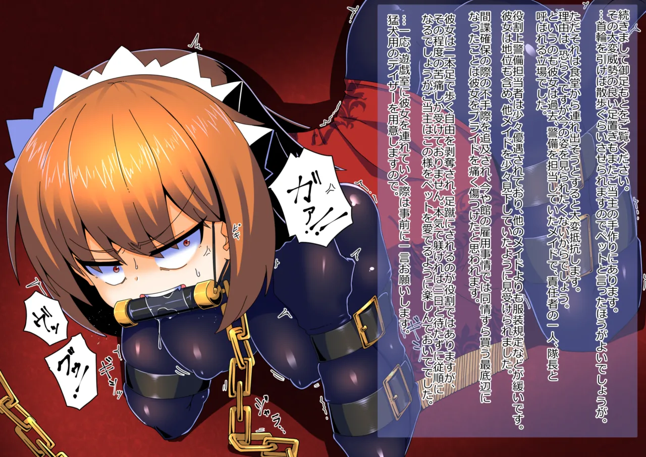 メイドとお嬢様 + 王国貴族の館～ラバーメイド完全拘束調教～ Page.642