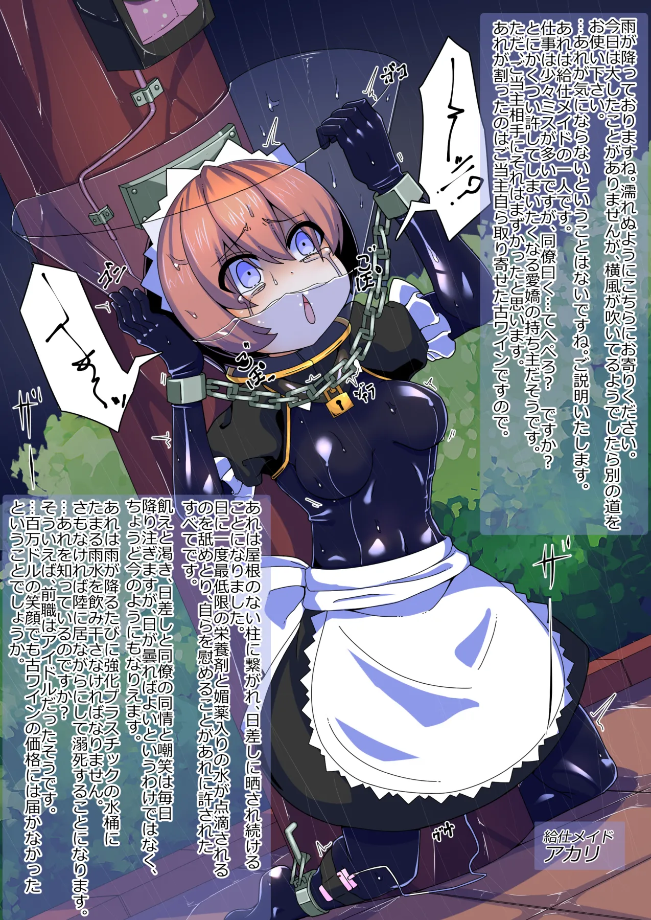 メイドとお嬢様 + 王国貴族の館～ラバーメイド完全拘束調教～ Page.648