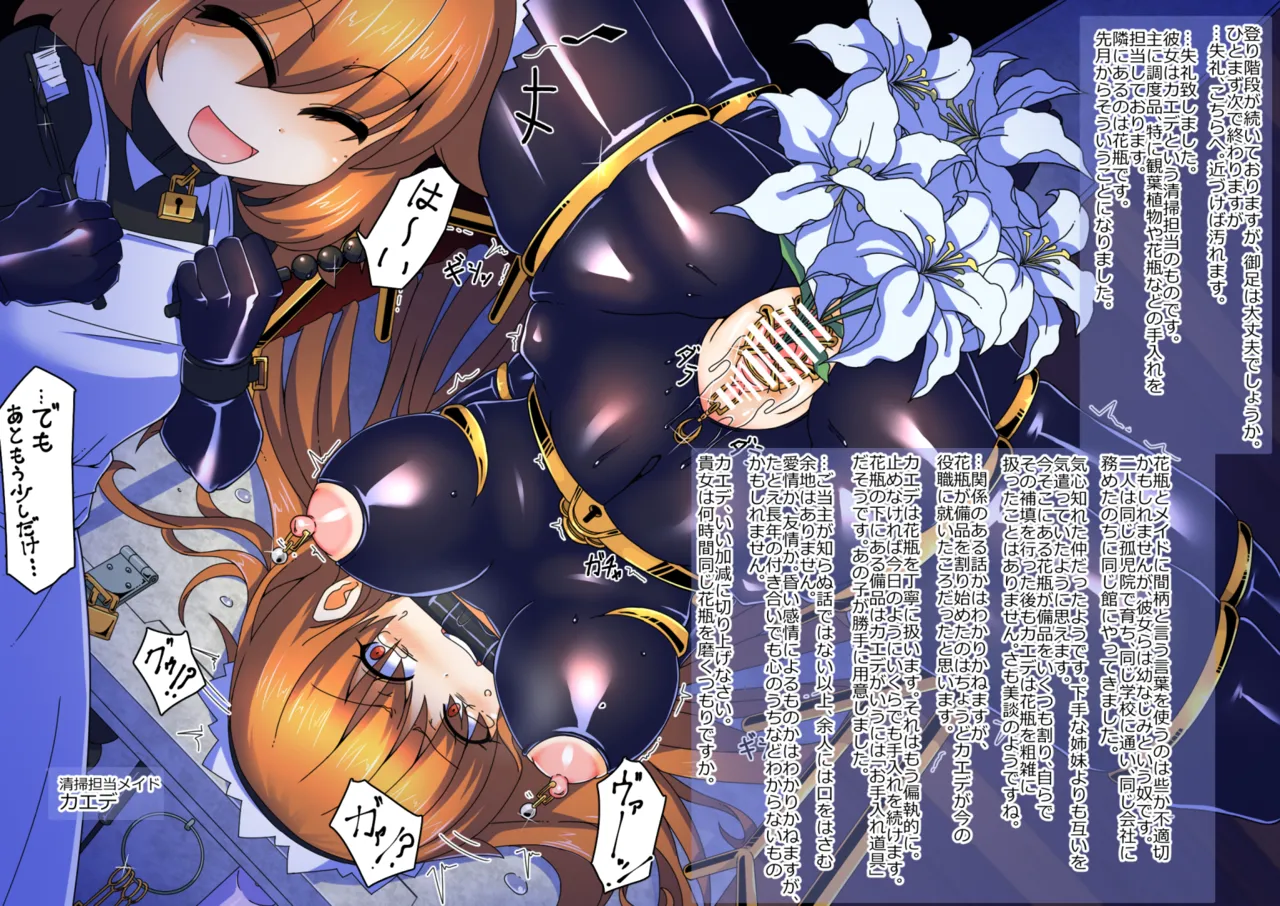 メイドとお嬢様 + 王国貴族の館～ラバーメイド完全拘束調教～ Page.655