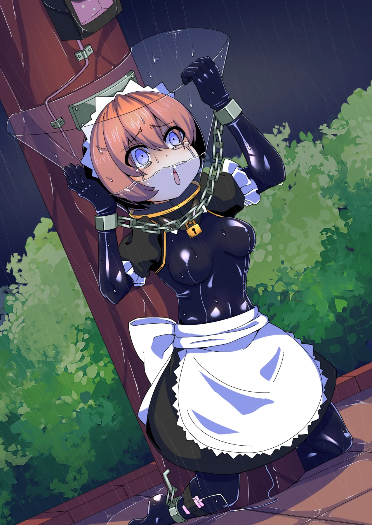 メイドとお嬢様 + 王国貴族の館～ラバーメイド完全拘束調教～ Page.706