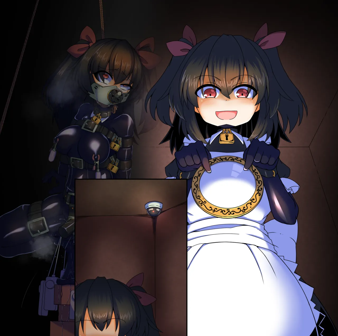 メイドとお嬢様 + 王国貴族の館～ラバーメイド完全拘束調教～ Page.733
