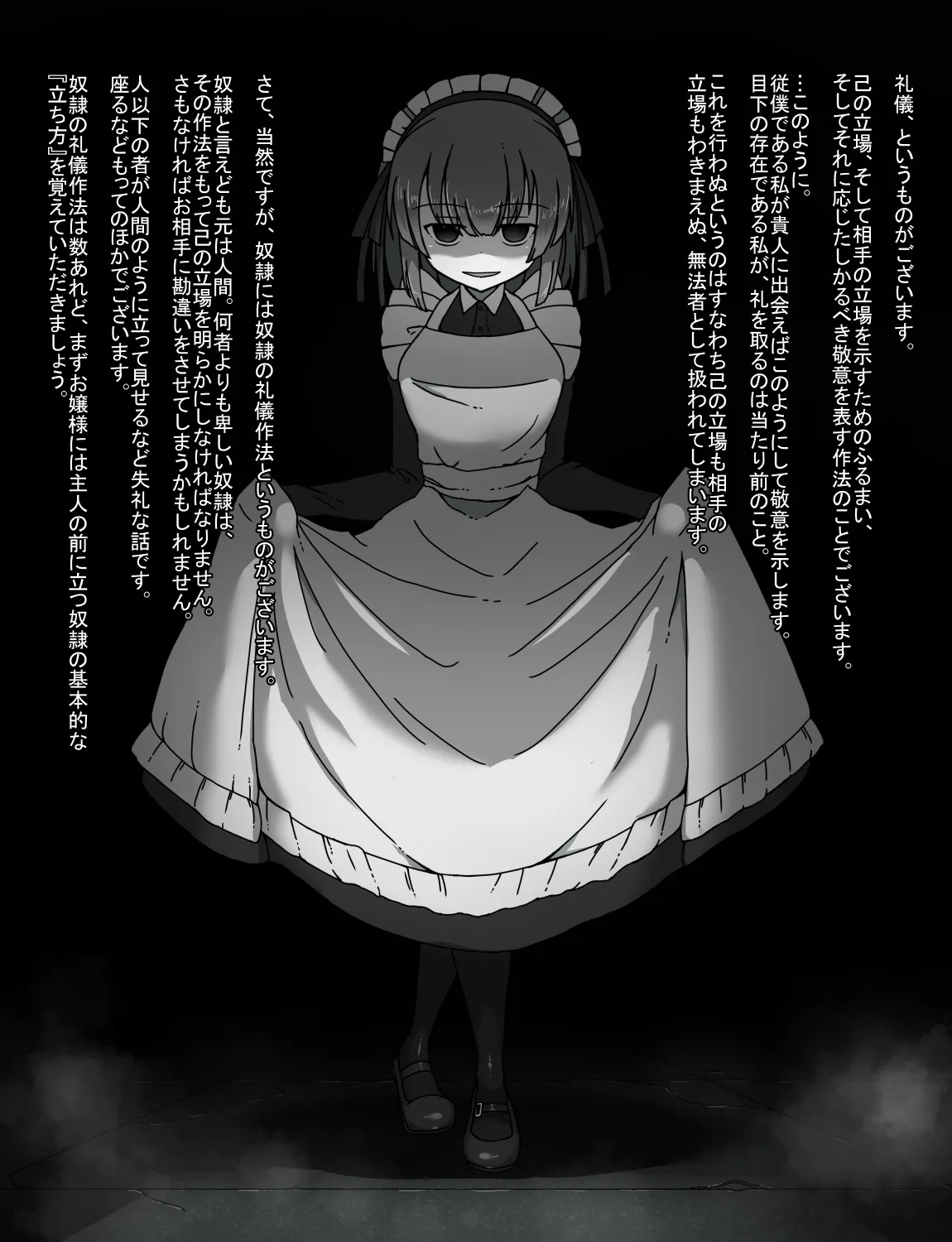 メイドとお嬢様 + 王国貴族の館～ラバーメイド完全拘束調教～ Page.9