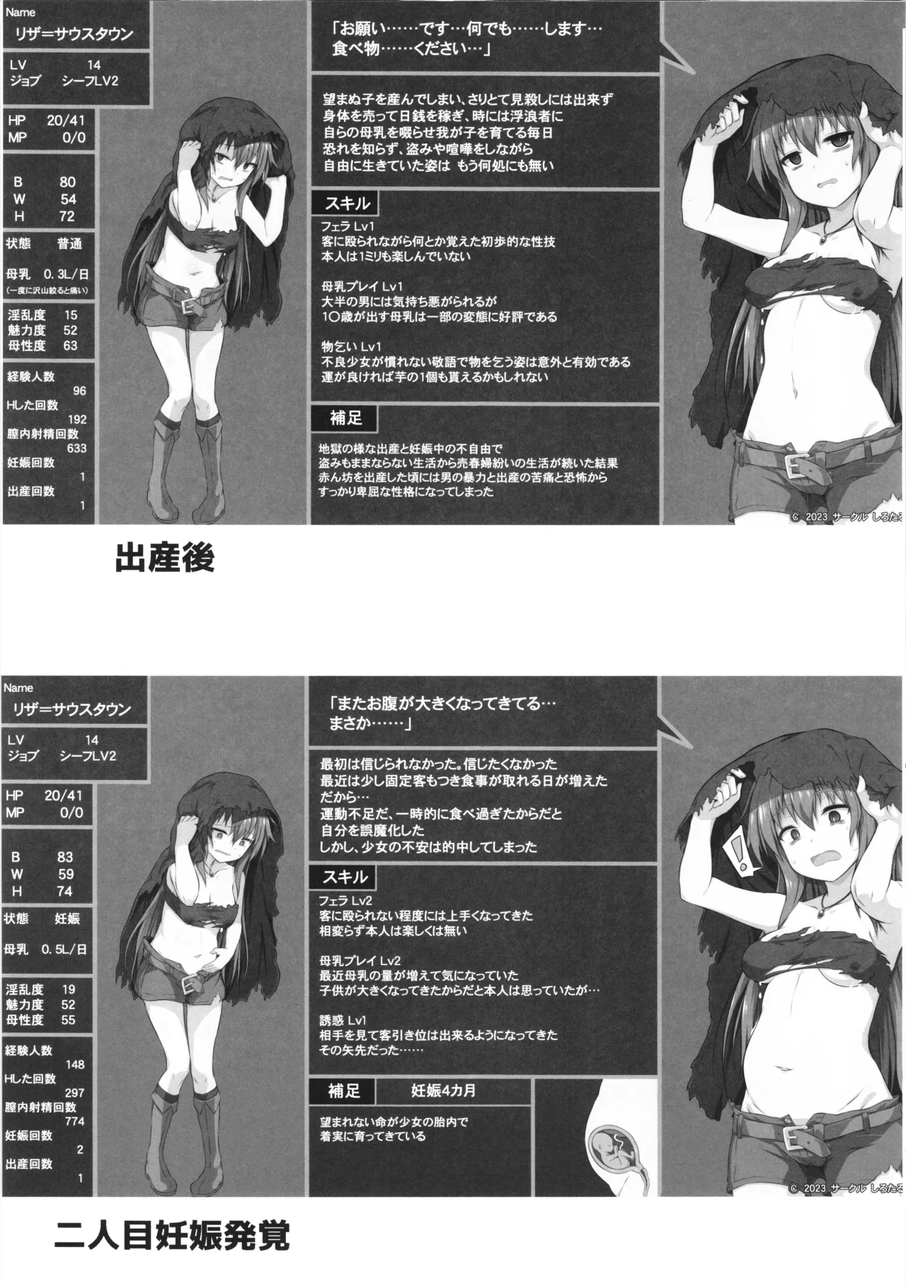 幻想妊婦臨歓 シーフ娘が妊娠中もいっぱいエッチして望まぬ形でママになっちゃう本 Page.62