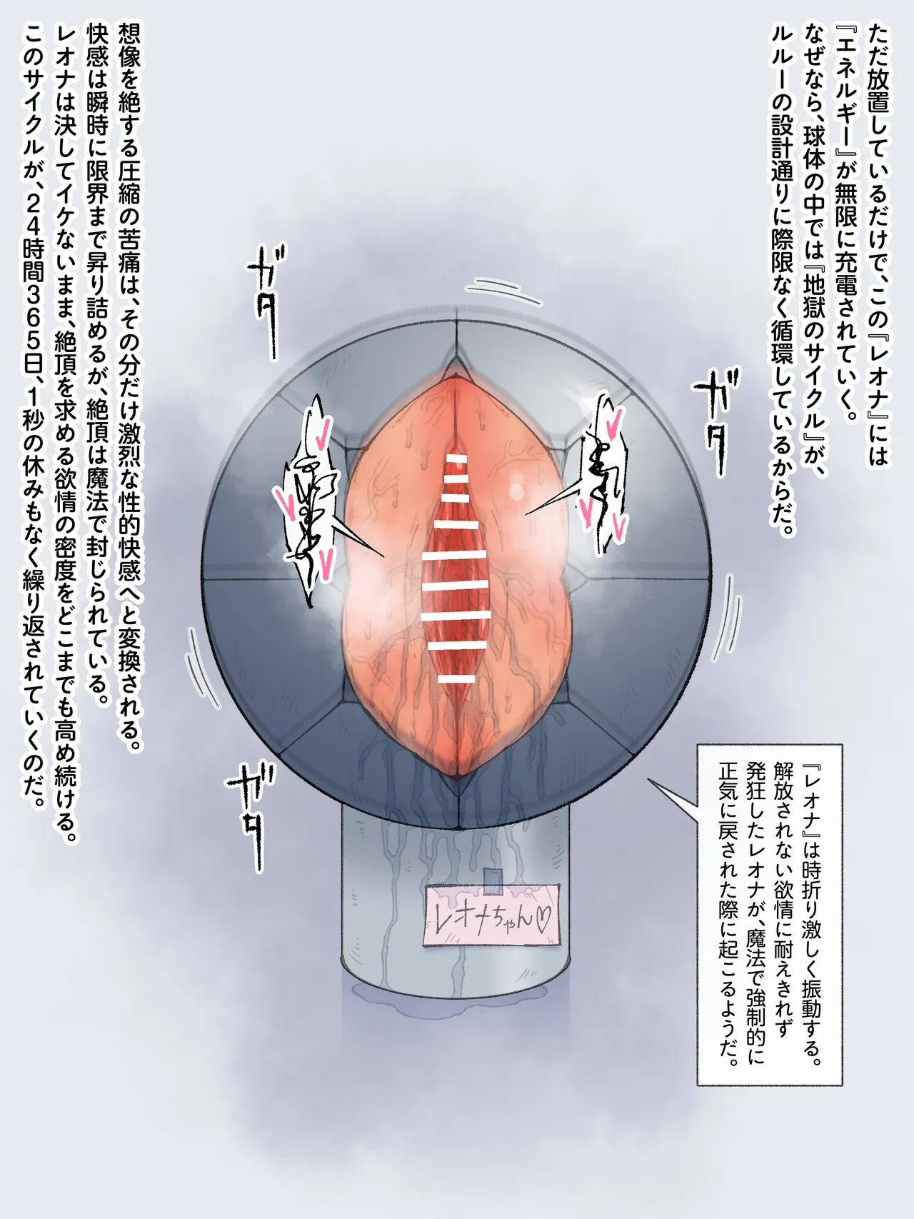 魔王軍 技術開発室の実験報告 ─勇者レオナ 球体圧縮実験─ Page.40
