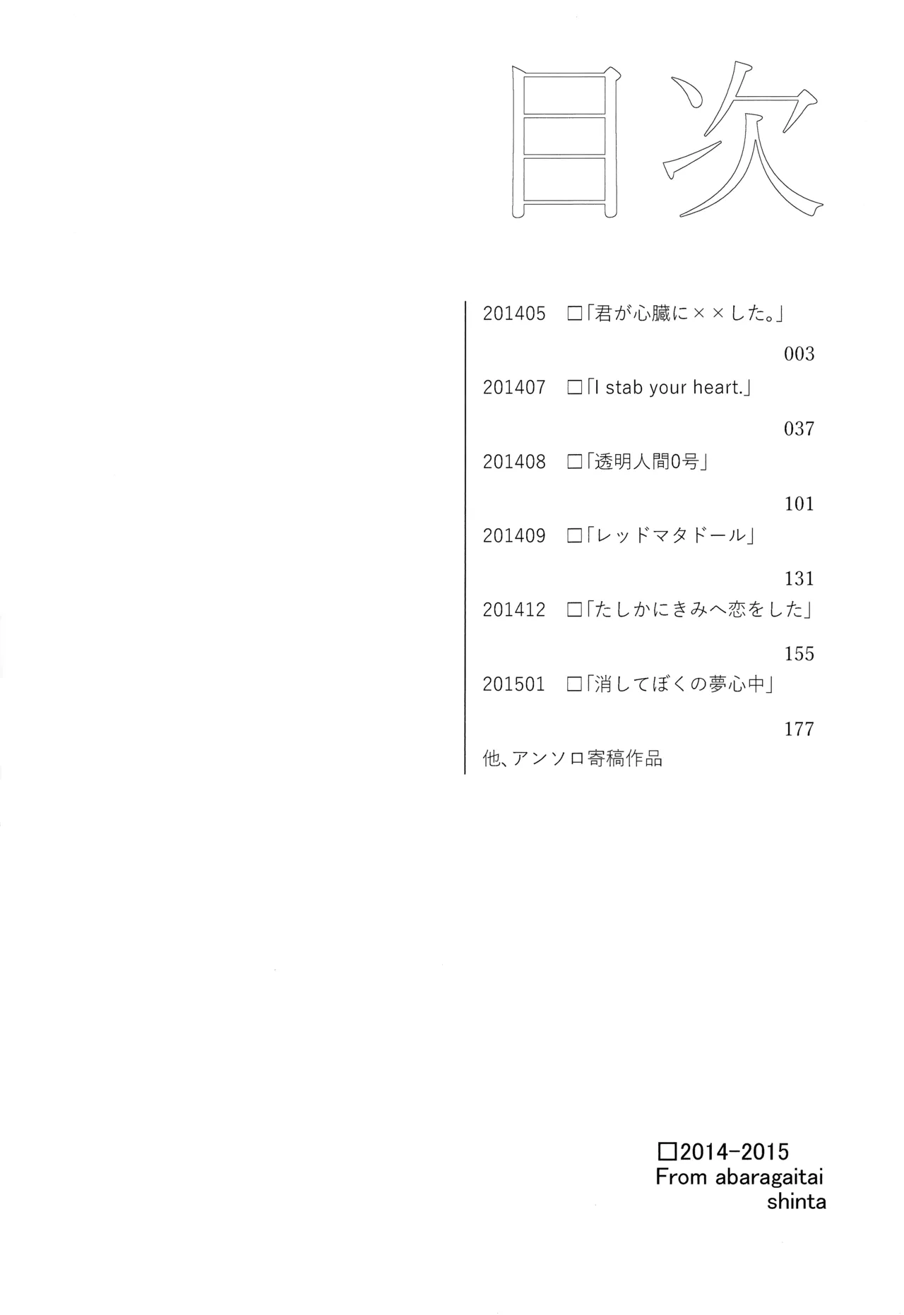 ABARAGAITAI 再録04 Page.3