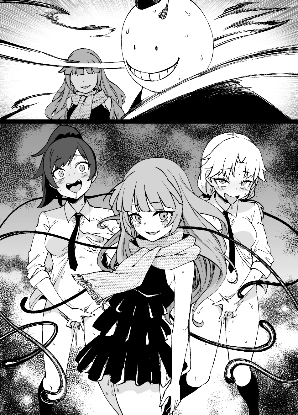 暗殺教室MC ― 茅野＆速水＆矢田：快楽触手細胞侵食 Page.8