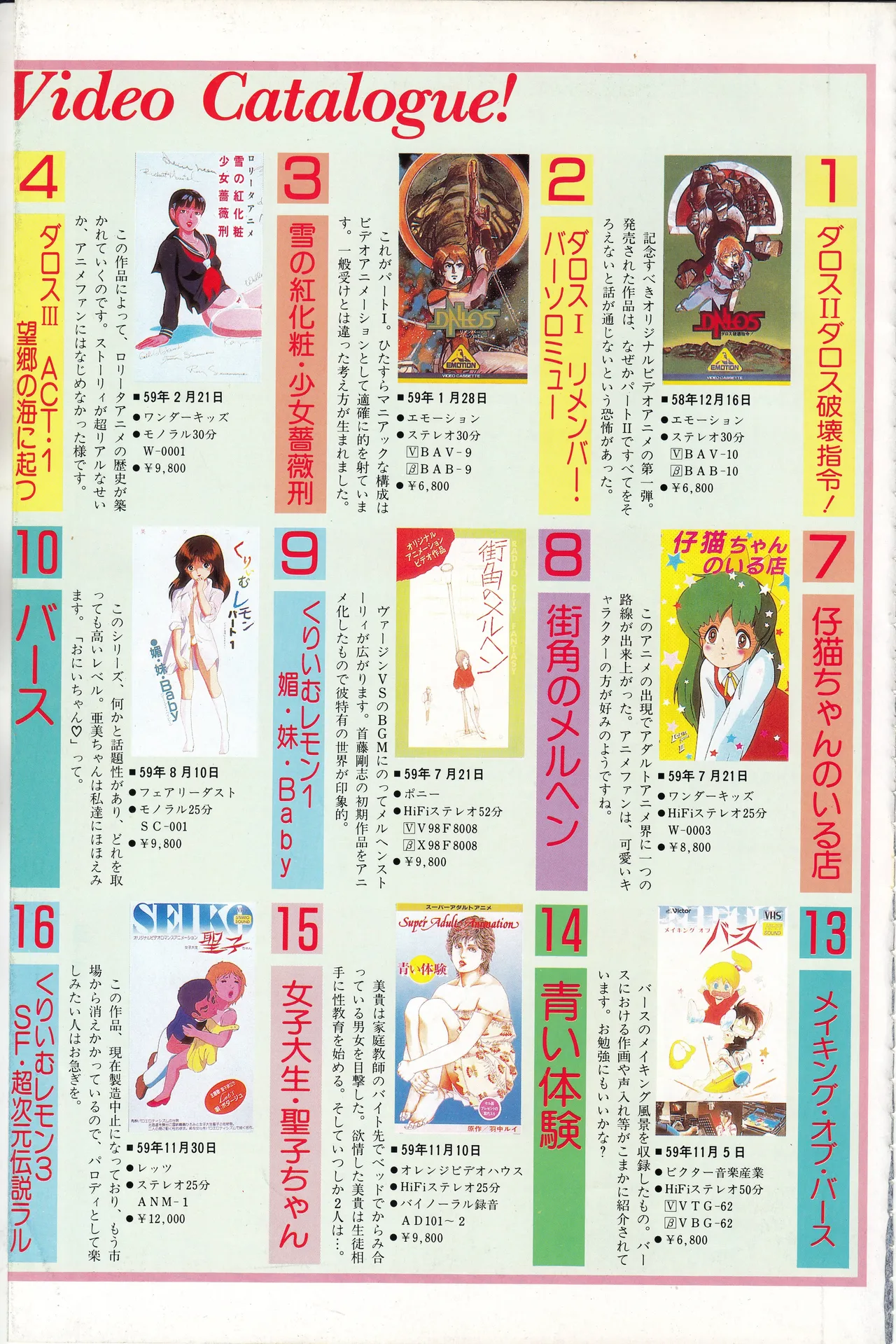 ギャルズアニメ PART 2 オリジナルアニメパーフェクトカタログ Page.67