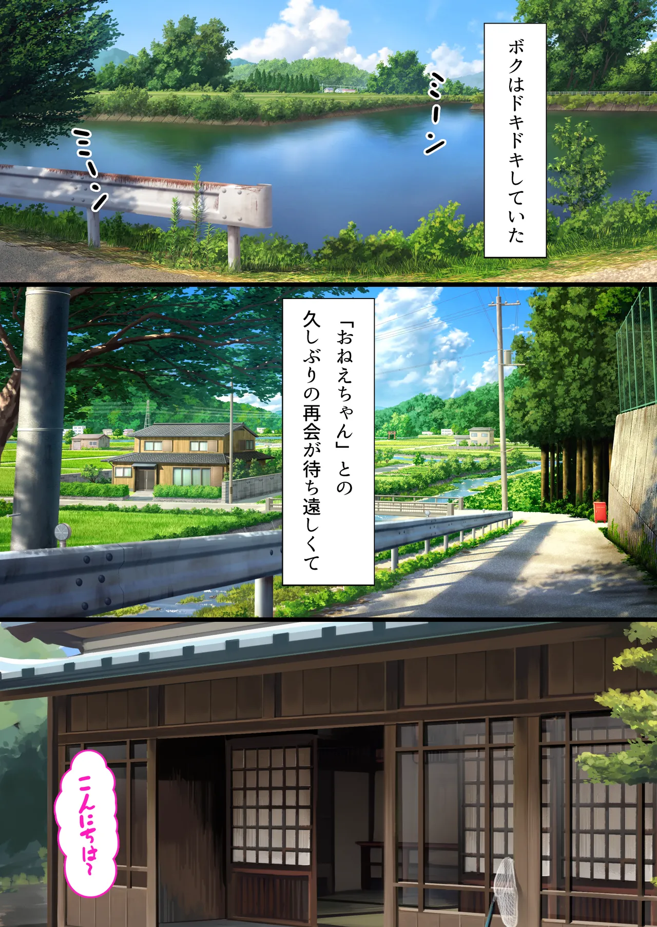 夏休み、都会から来たお姉ちゃんと中出しごっこ Page.3