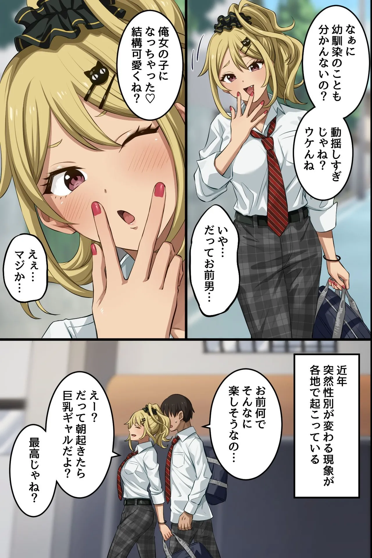 俺の幼馴染が派手なギャルに性転換して、清楚な後輩まで女体化してハーレムになってしまった...。 Page.6